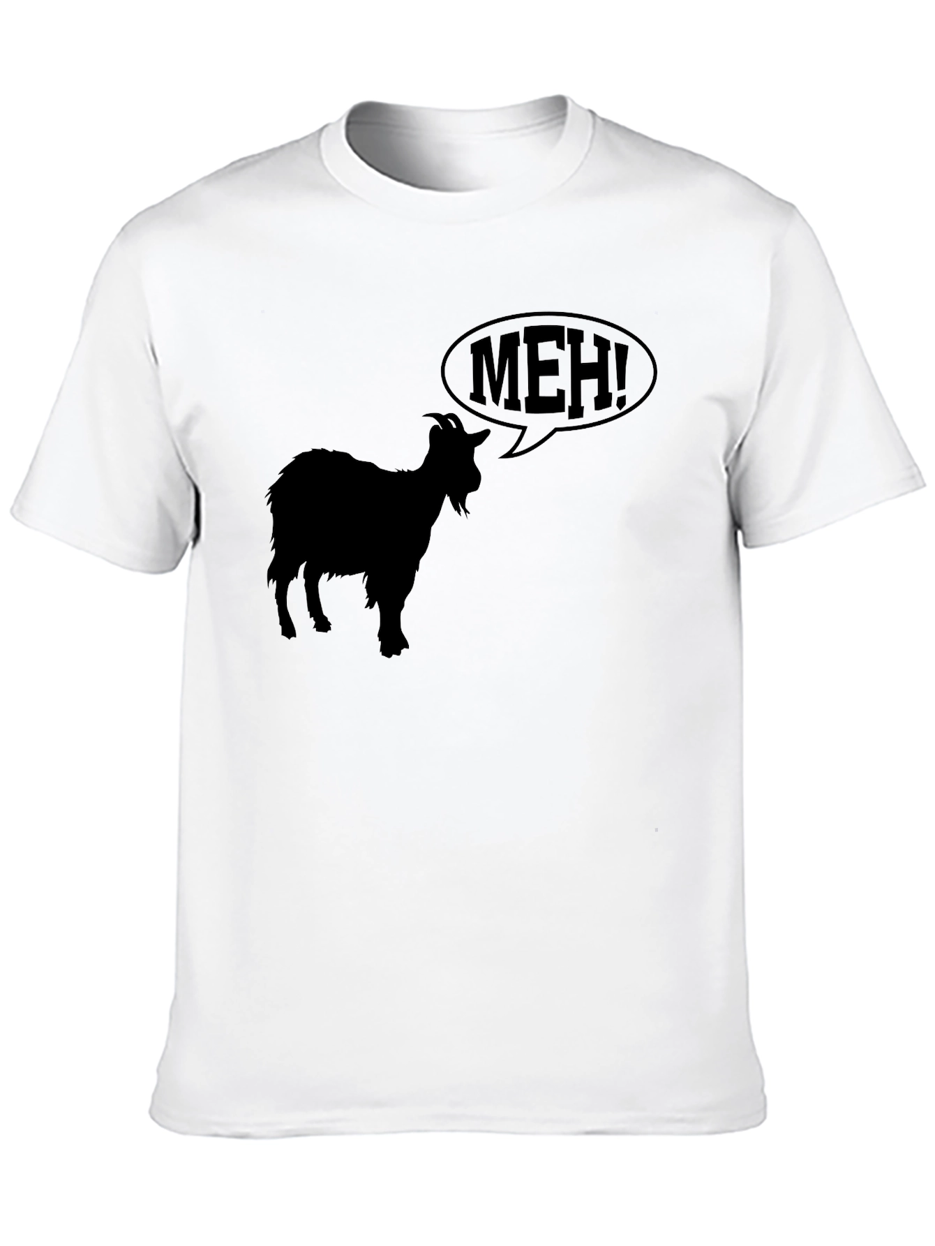 Meh Goat T-Shirt - Black Graphic Tee