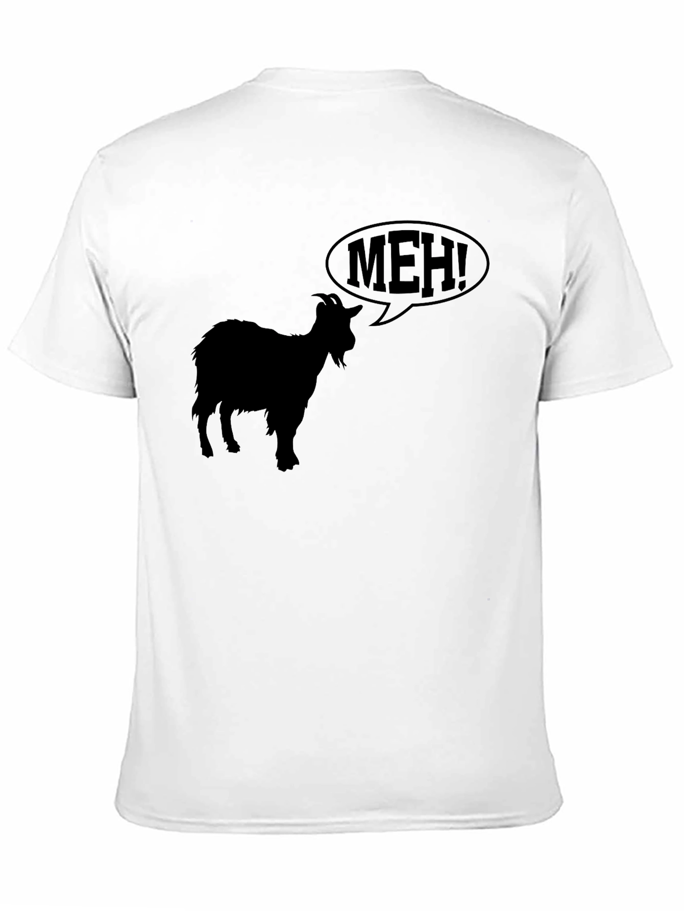 Meh Goat T-Shirt - Black Graphic Tee