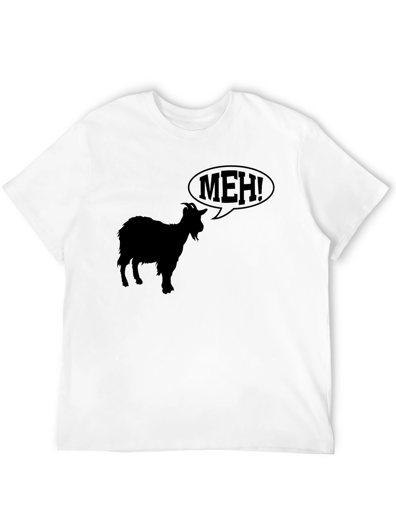 Meh Goat T-Shirt - Black Graphic Tee