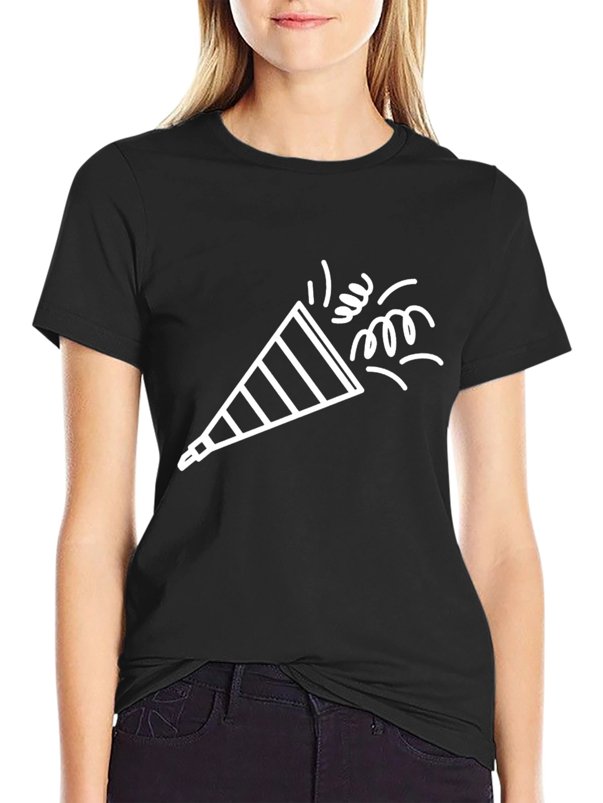 Party Popper Graphic Tee - Celebration Shirt