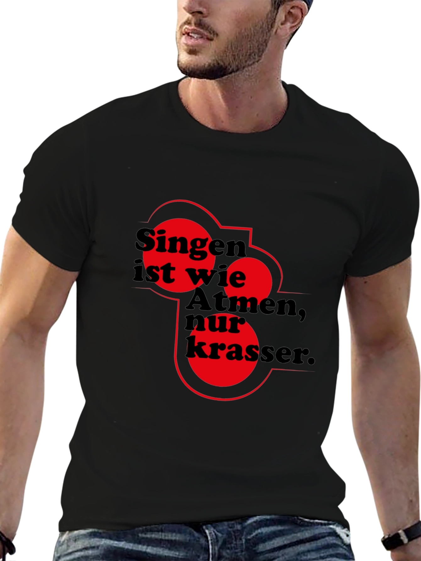 Singing is Breathing T-Shirt - Cool Graphic Tee