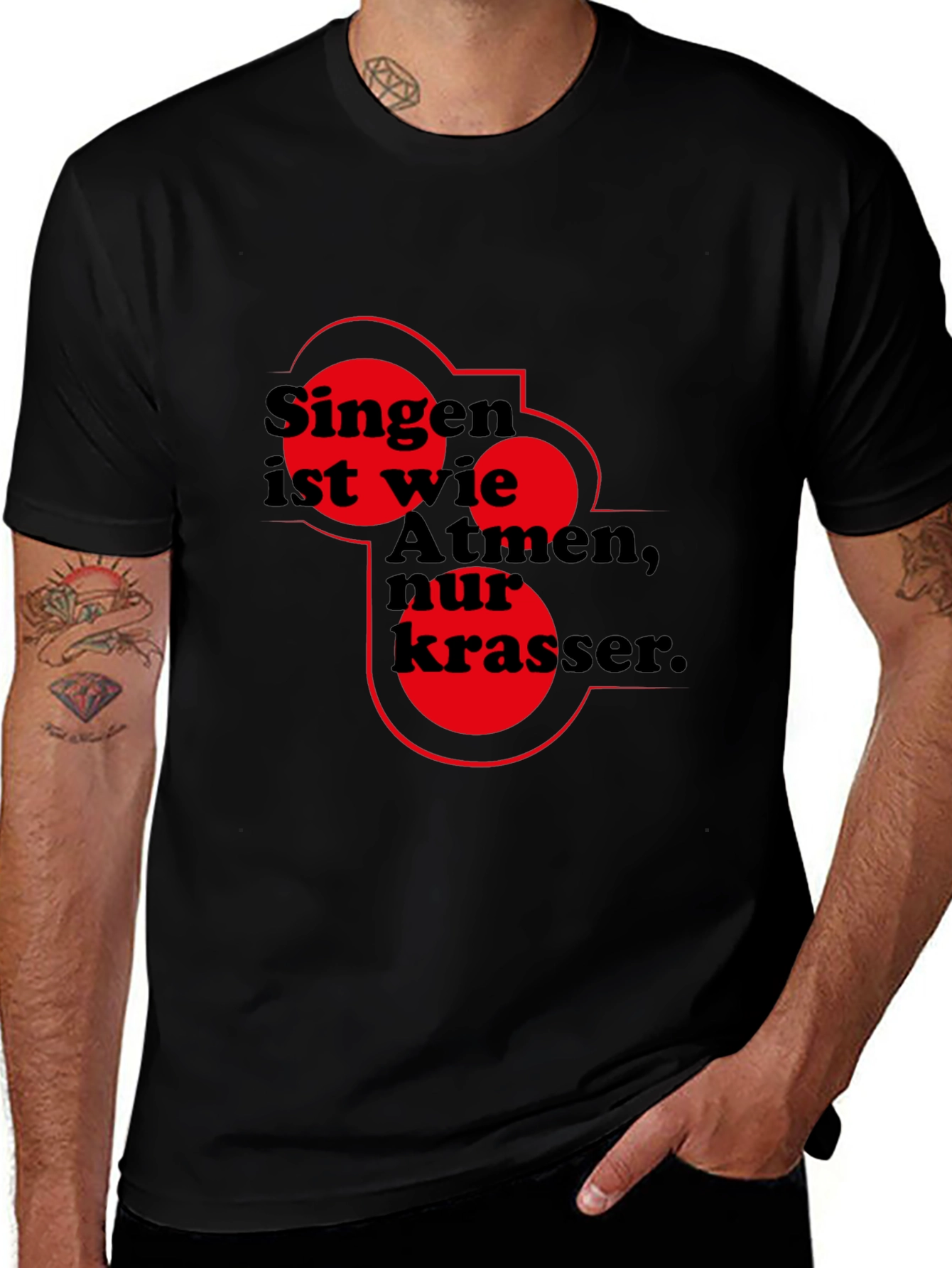 Singing is Breathing T-Shirt - Cool Graphic Tee