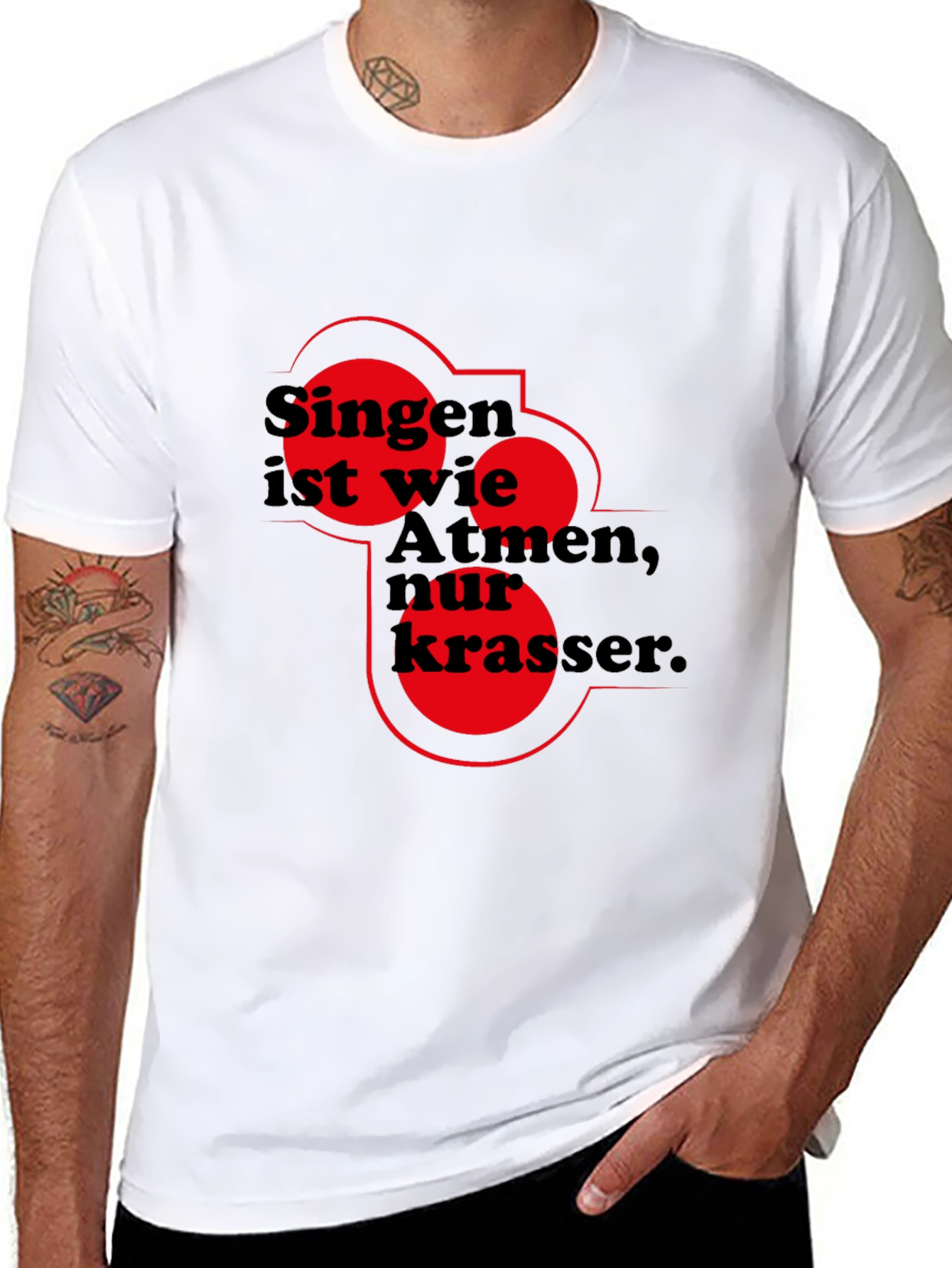 Singing is Breathing T-Shirt - Cool Graphic Tee