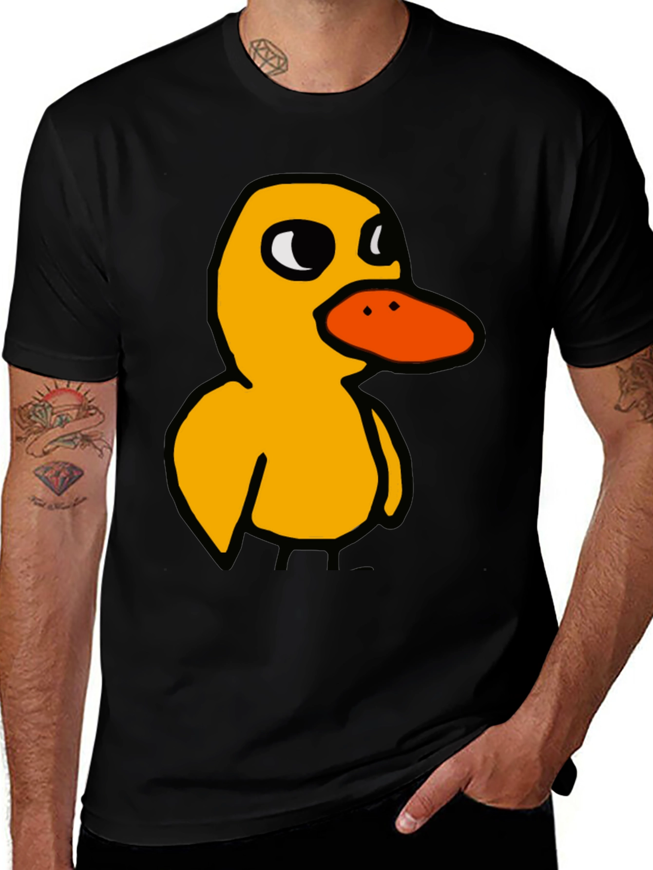 Duck T-Shirt: Quirky Cartoon Bird Tee
