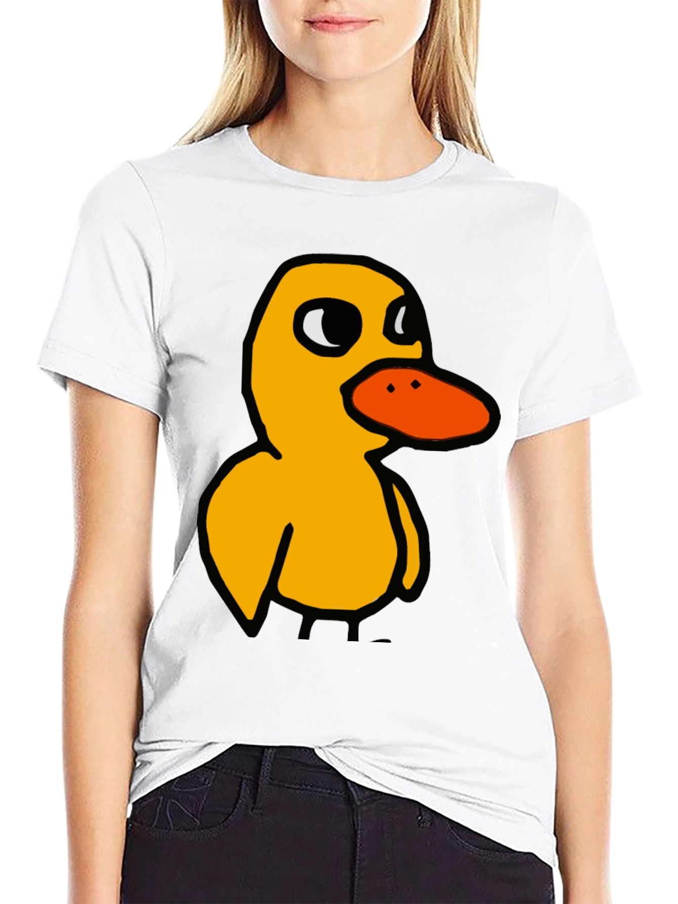 Duck T-Shirt: Quirky Cartoon Bird Tee
