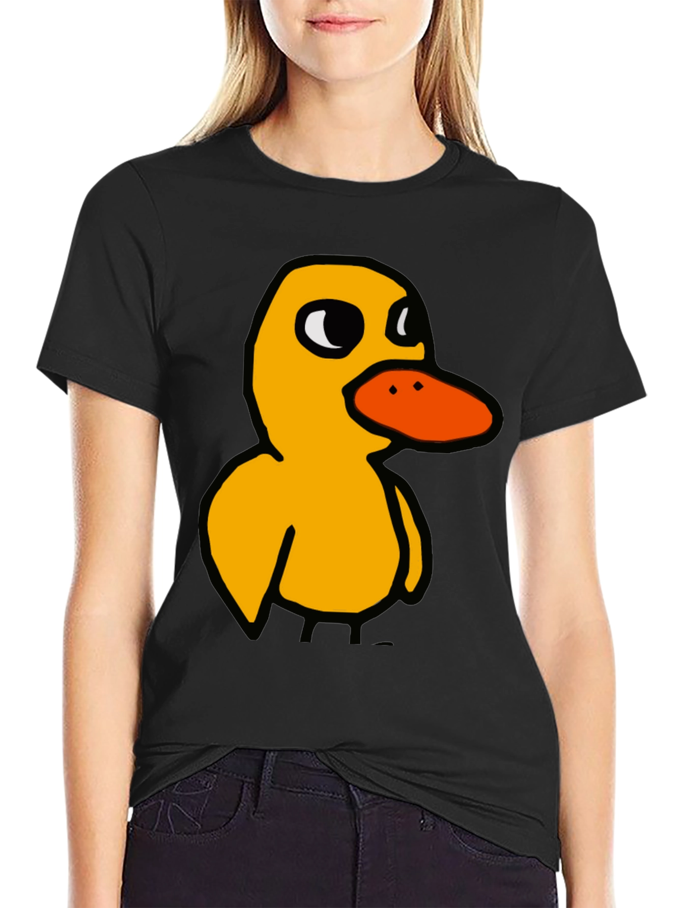 Duck T-Shirt: Quirky Cartoon Bird Tee