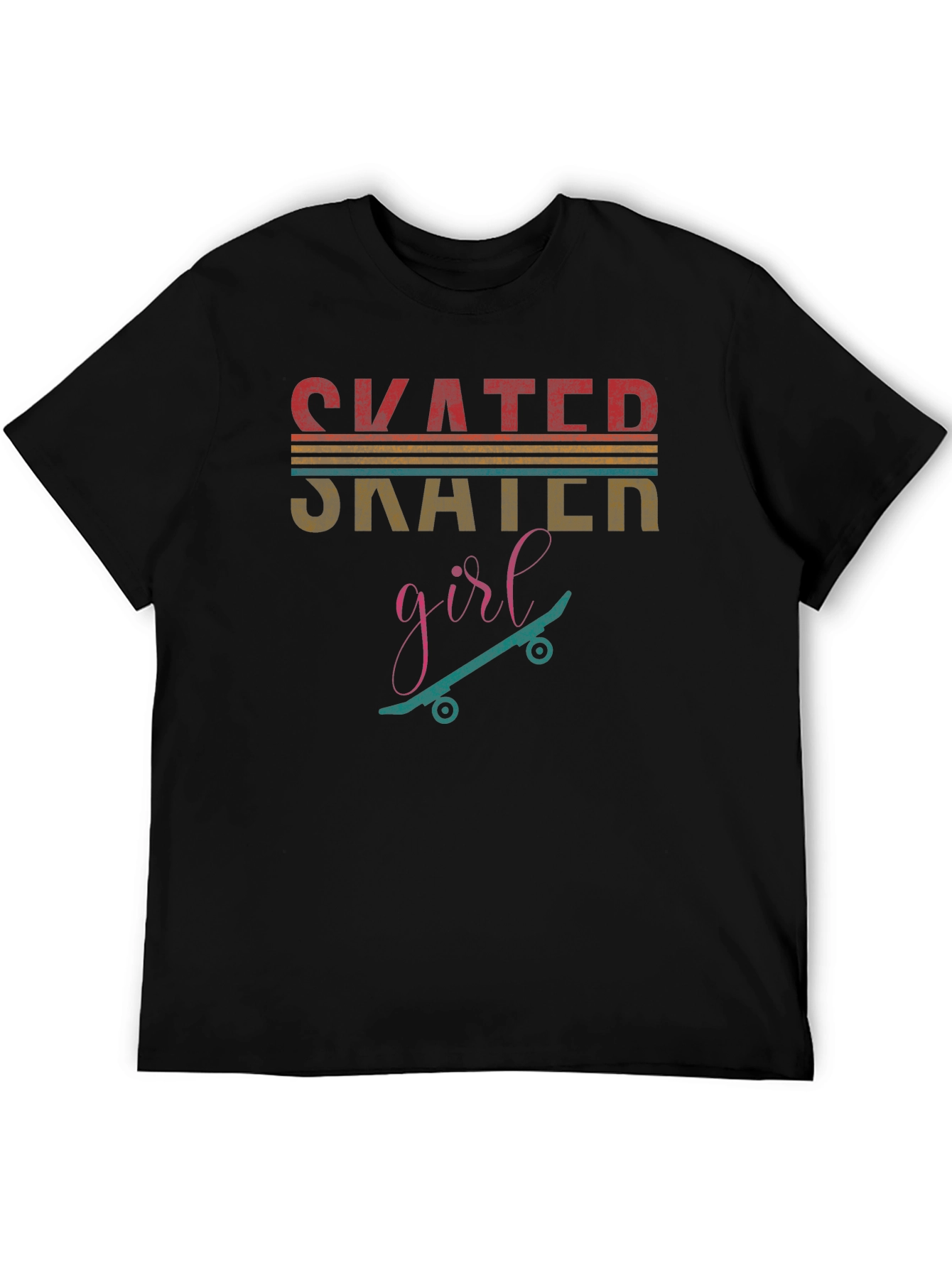 Skater Girl Graphic Tee - Retro Style