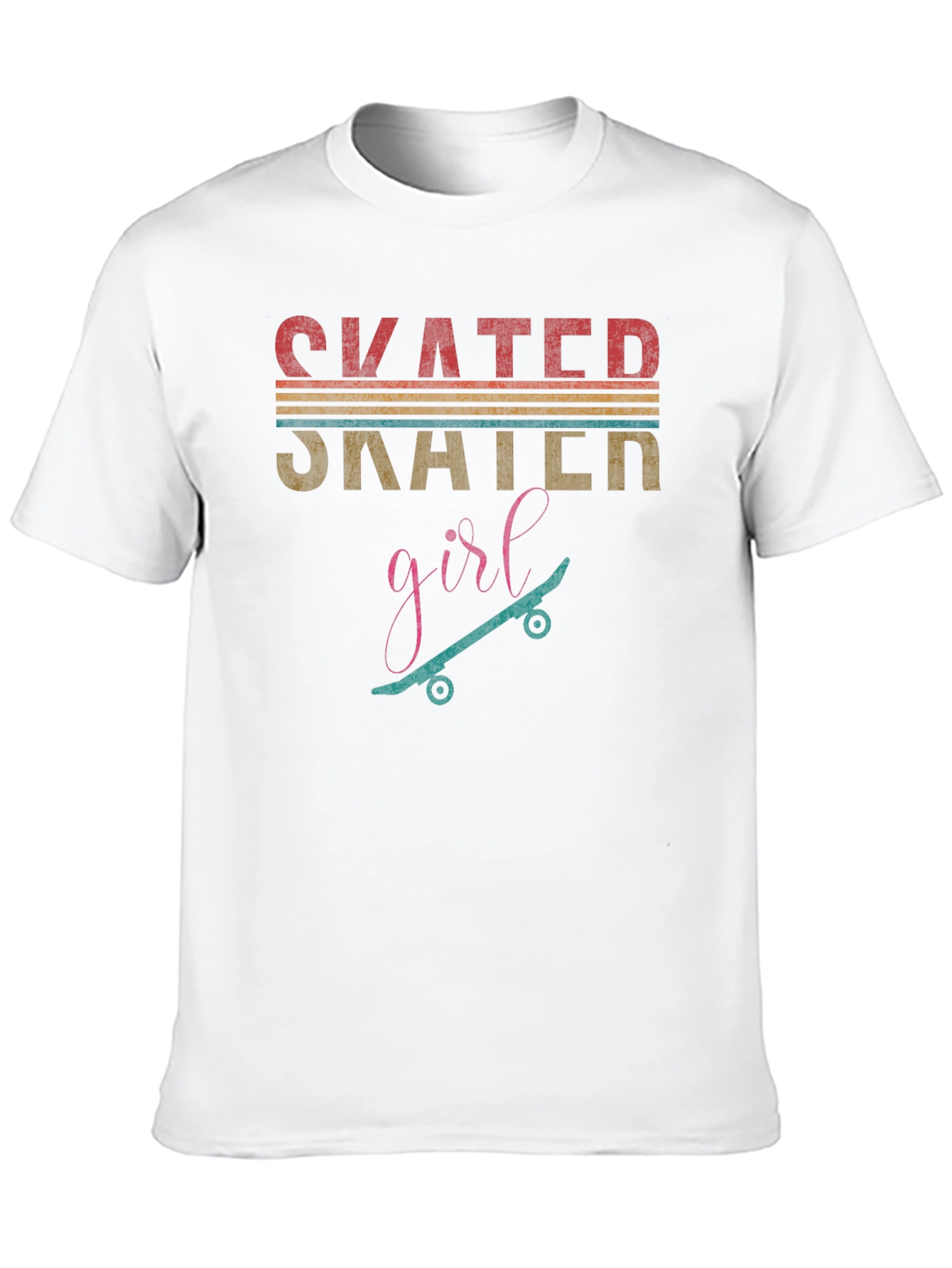 Skater Girl Graphic Tee - Retro Style