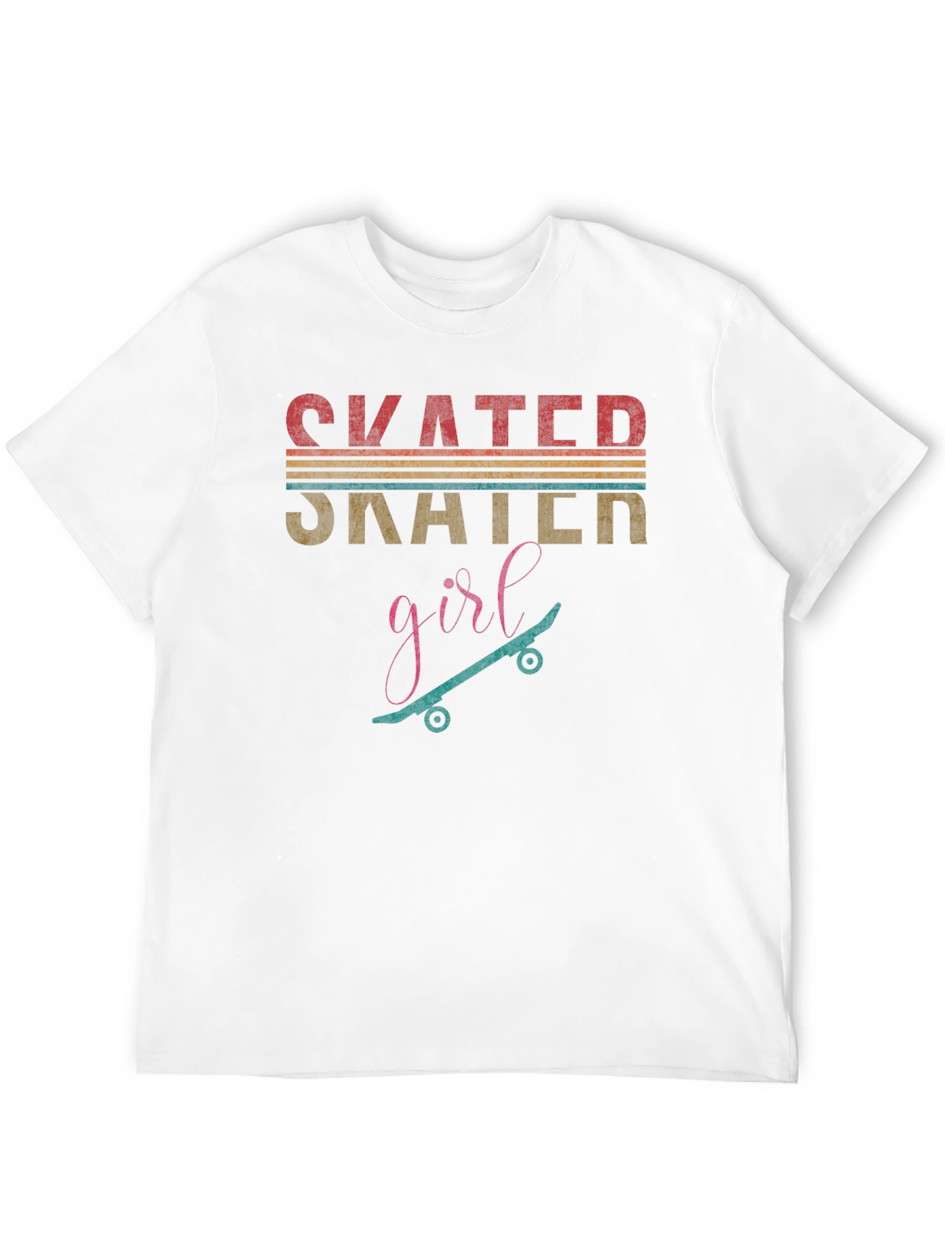 Skater Girl Graphic Tee - Retro Style