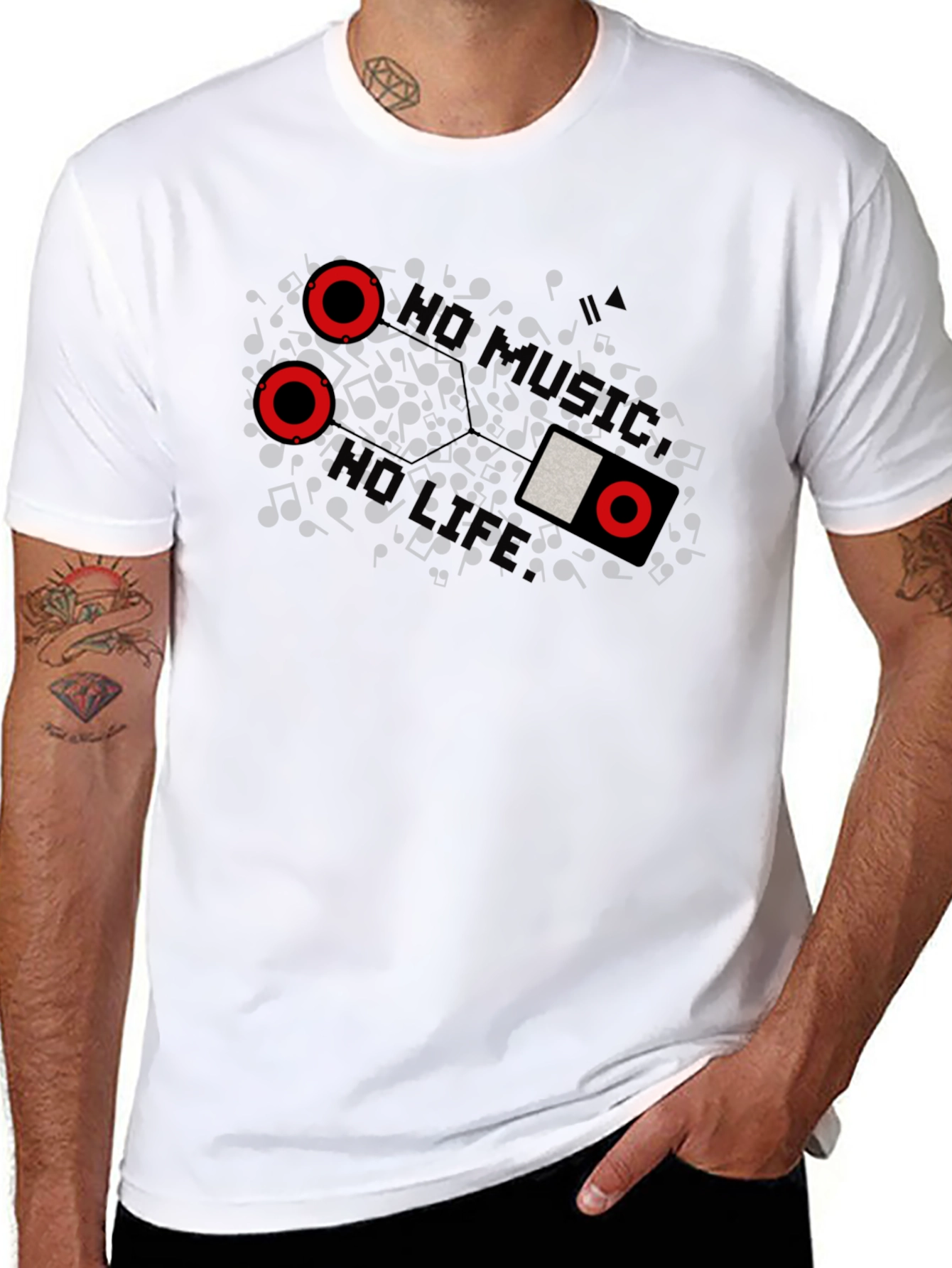 No Music No Life Graphic Tee