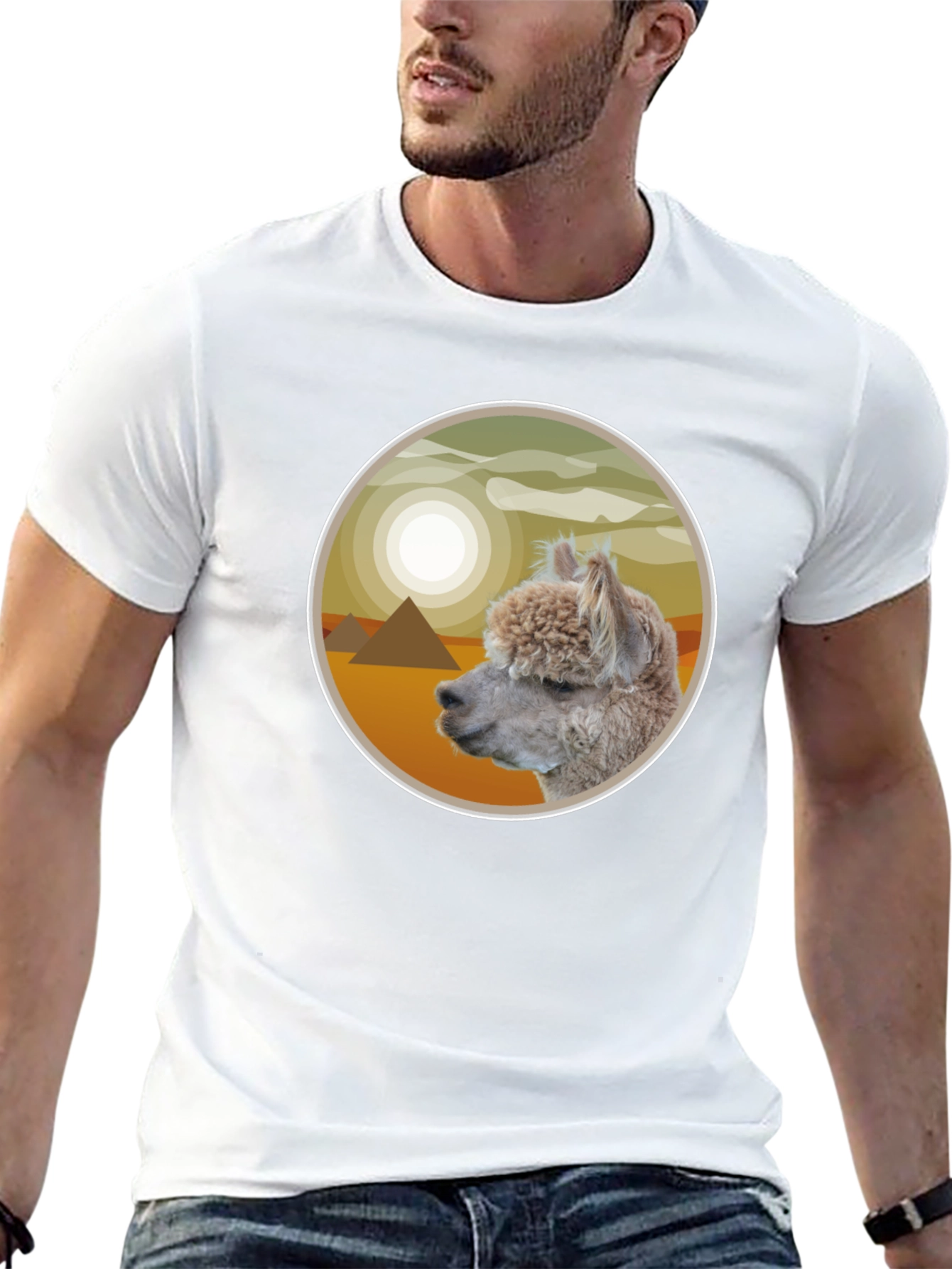 Alpaca Pyramid T-Shirt - Desert Dream Tee