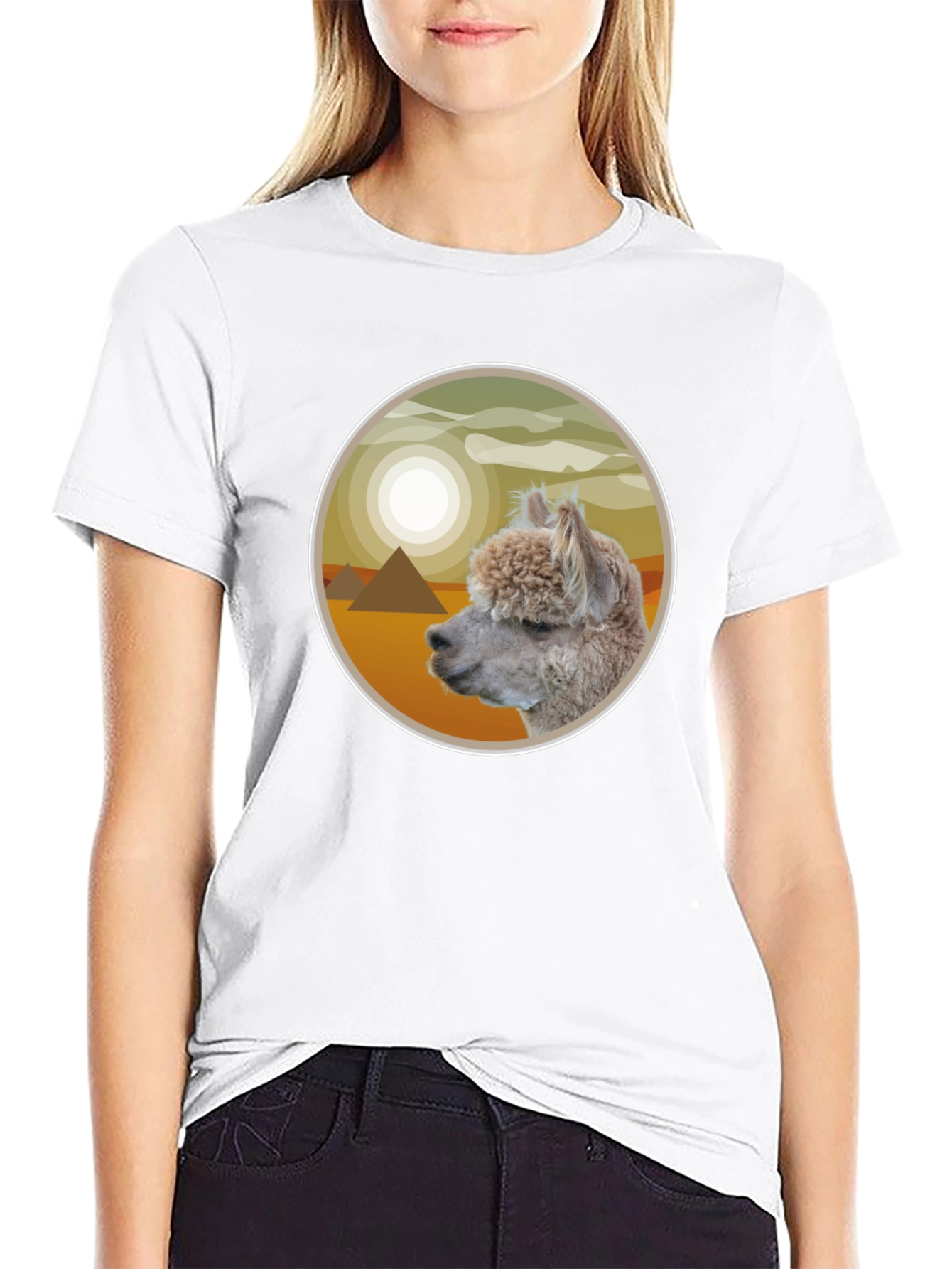 Alpaca Pyramid T-Shirt - Desert Dream Tee