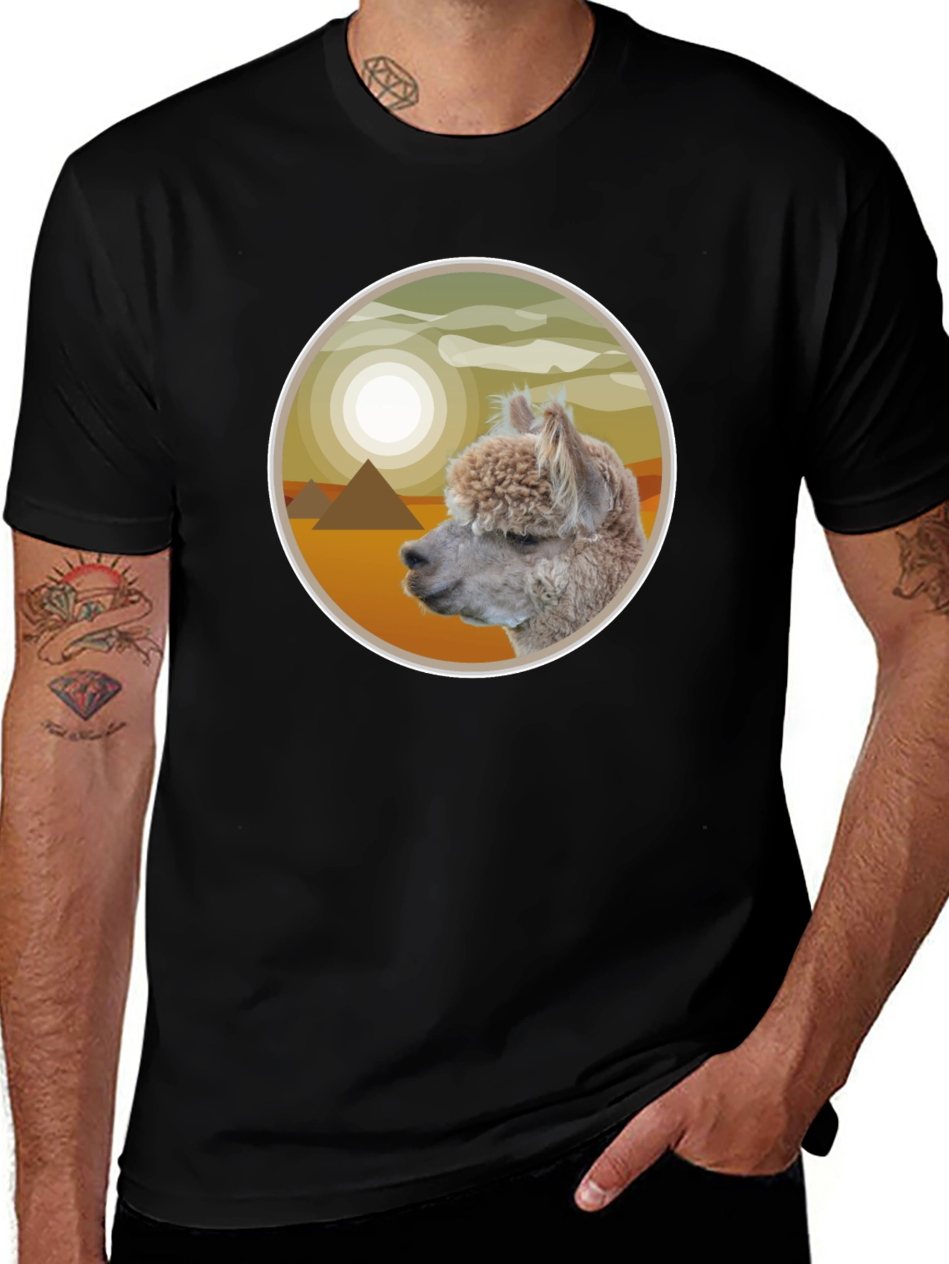 Alpaca Pyramid T-Shirt - Desert Dream Tee