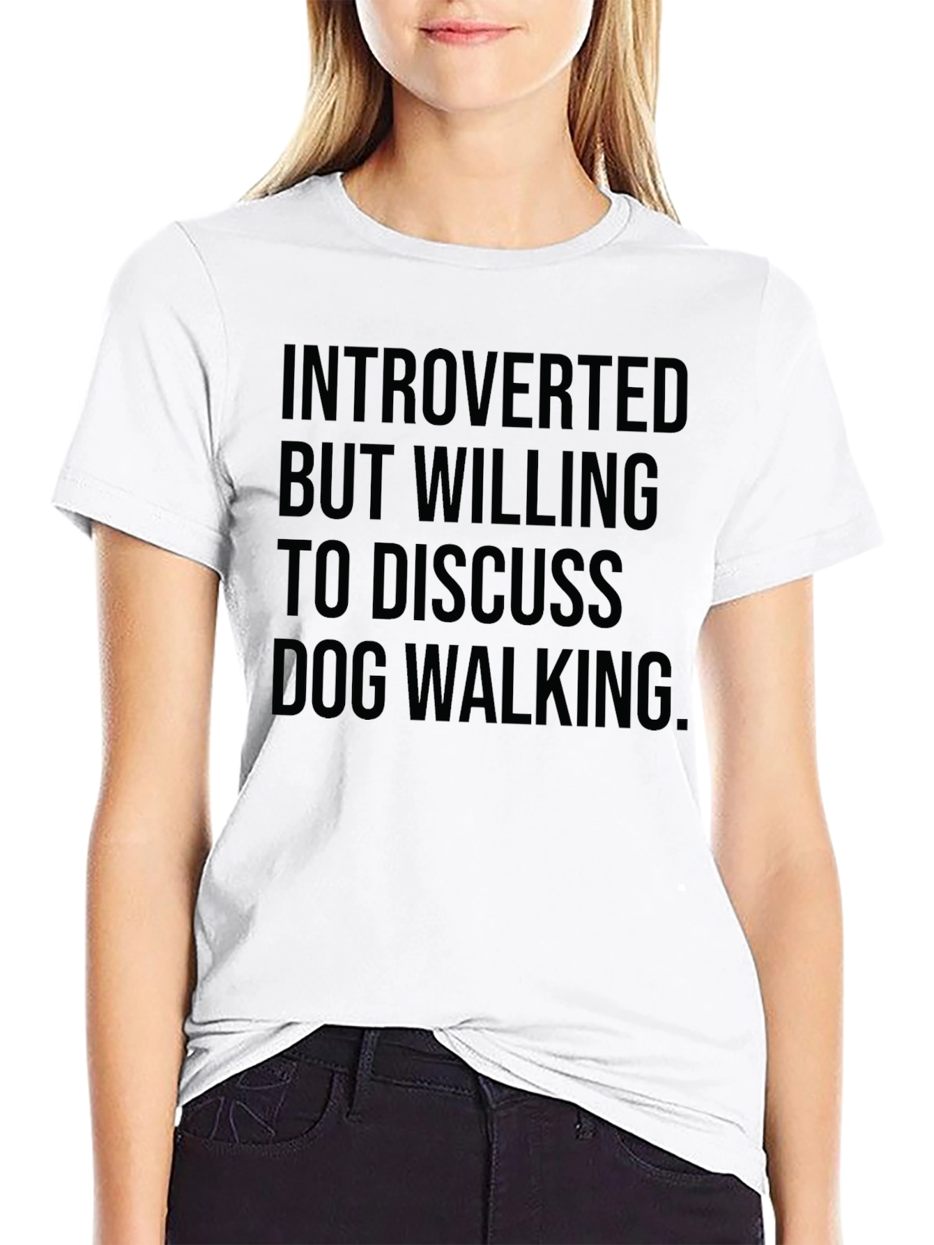 Introverted Dog Walking T-Shirt