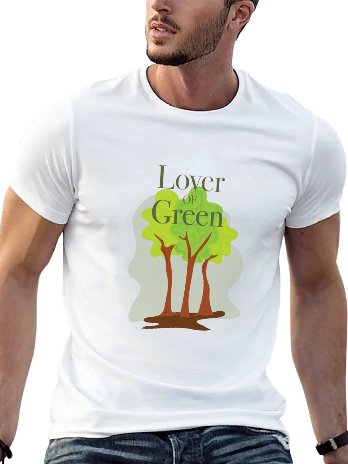 Lover of Green Graphic T-Shirt - Nature Inspired