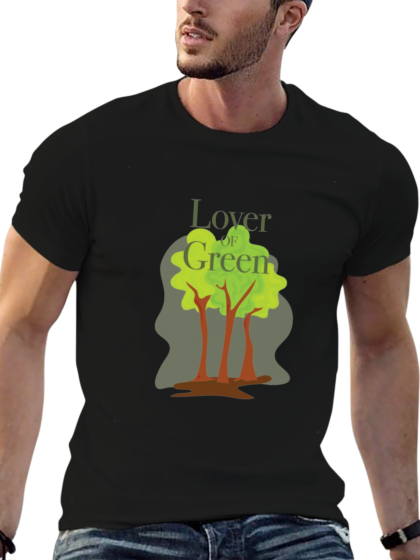 Lover of Green Graphic T-Shirt - Nature Inspired