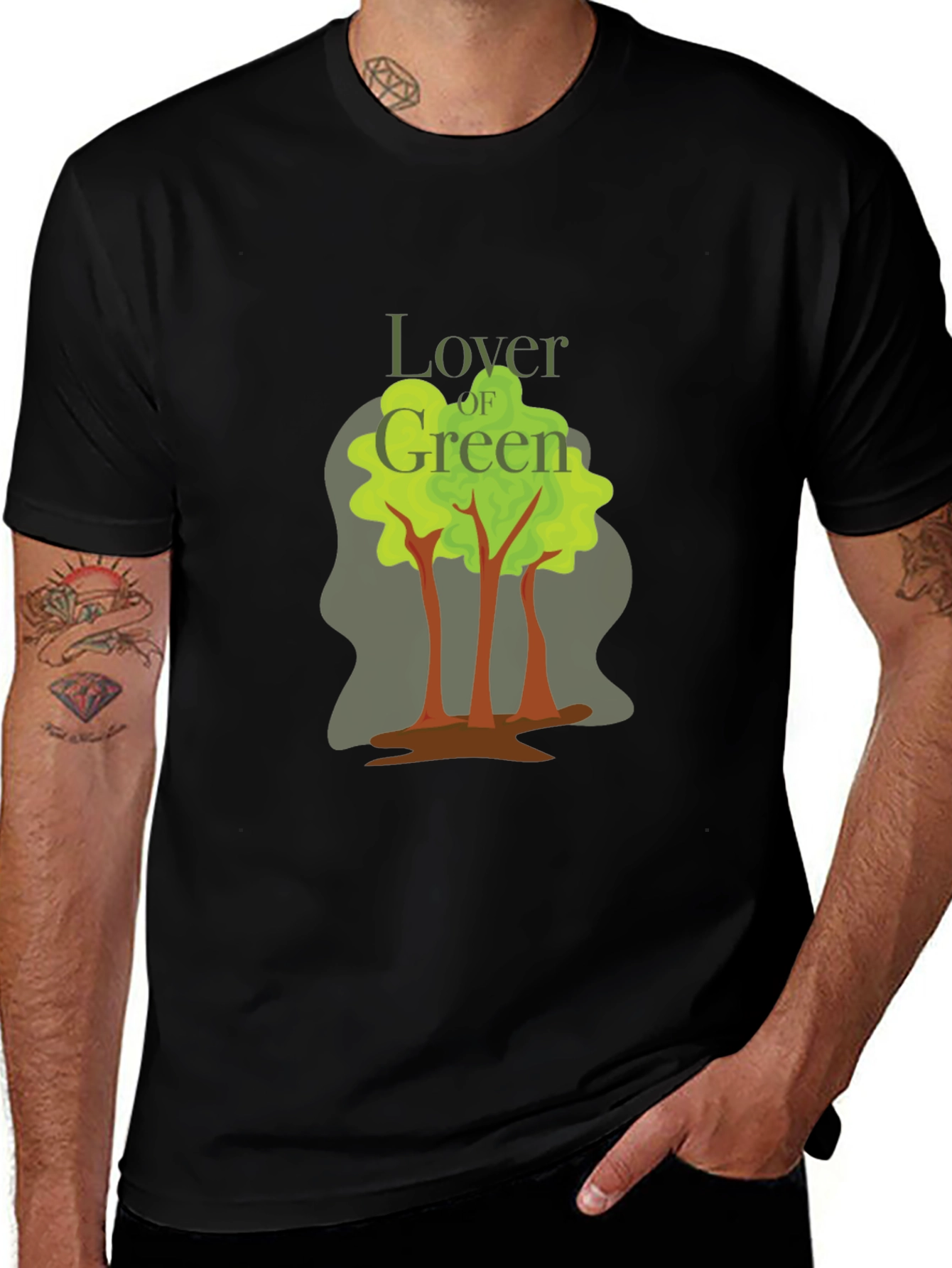 Lover of Green Graphic T-Shirt - Nature Inspired