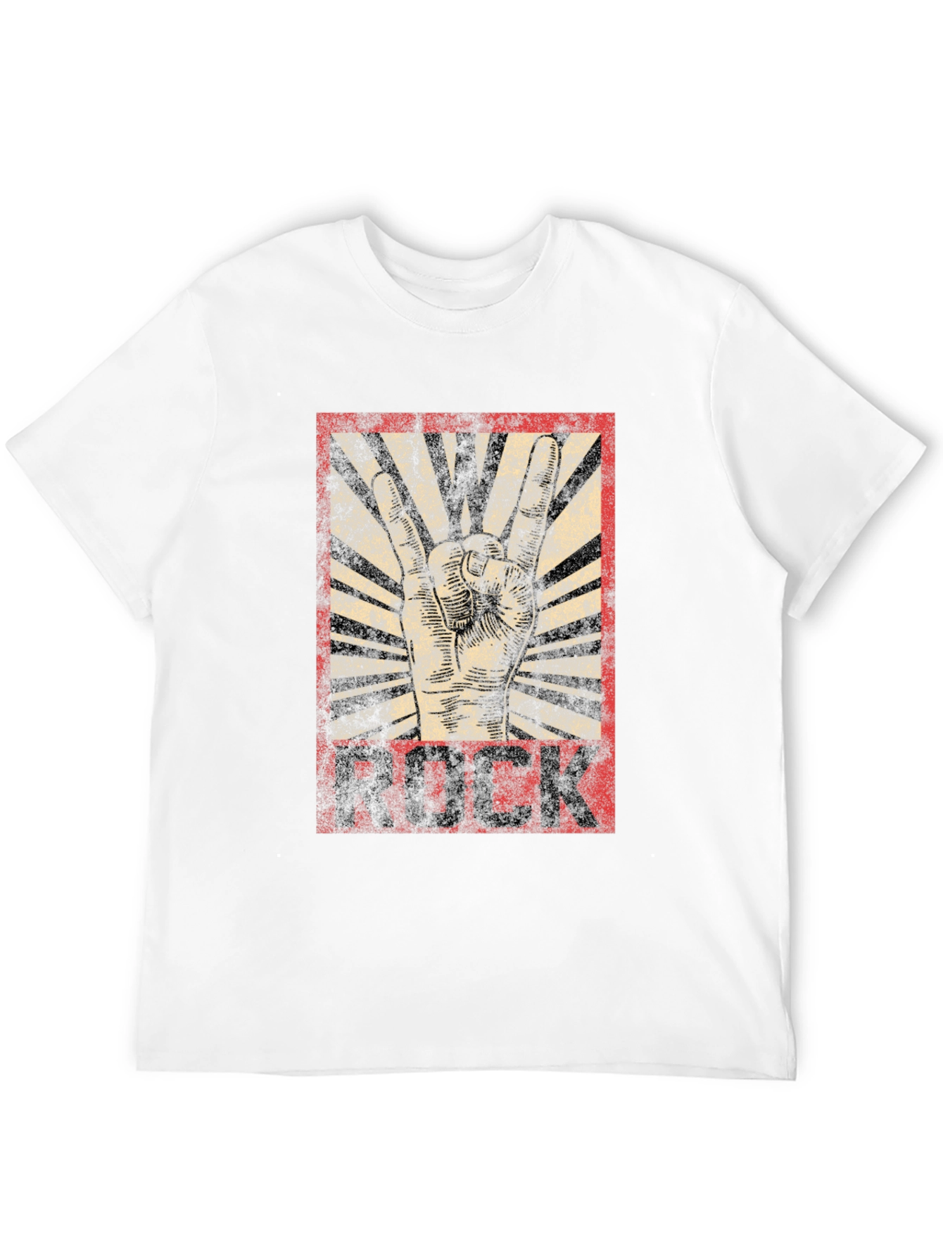 Rock Music Graphic T-Shirt - Black Cotton Tee