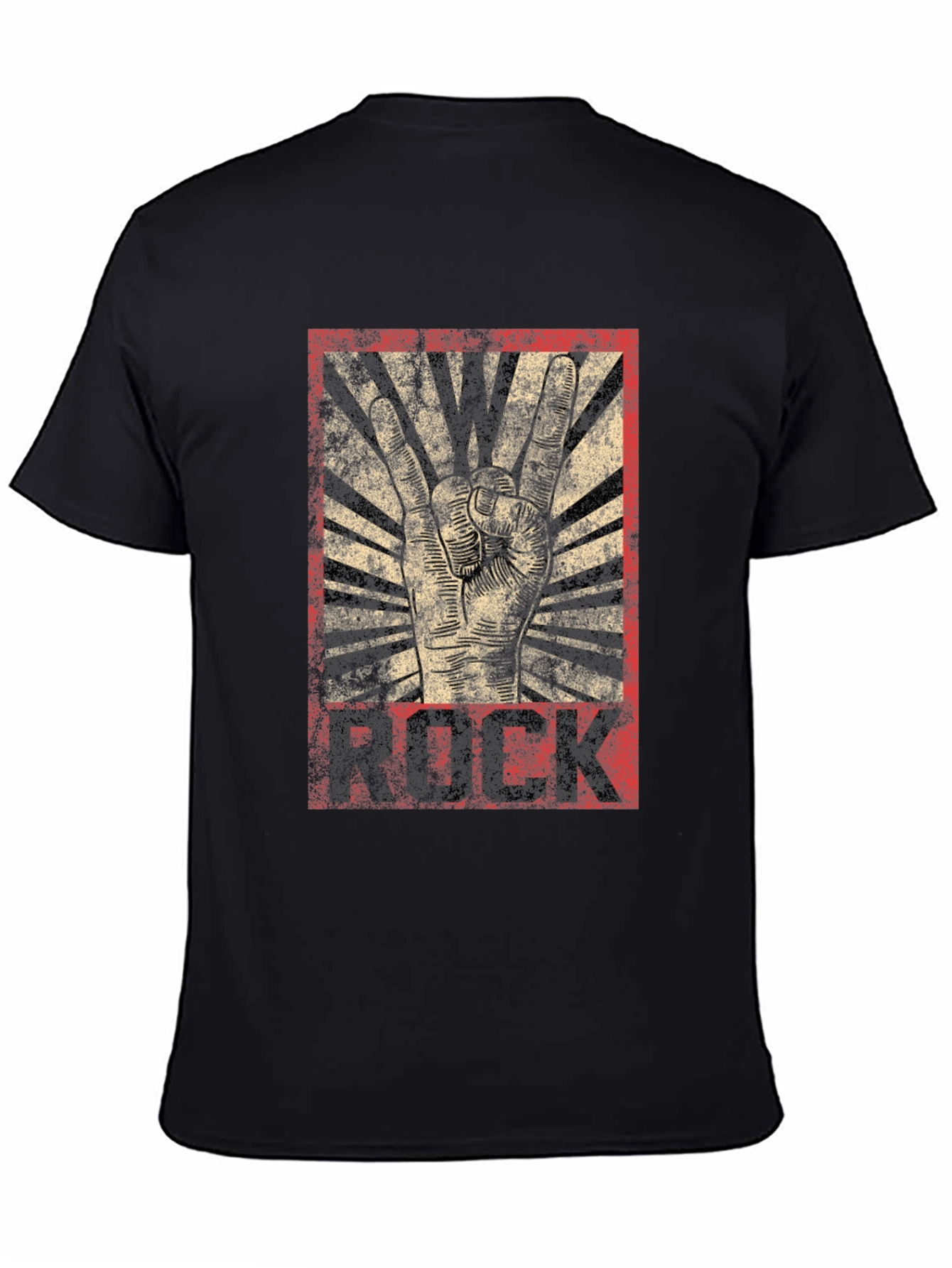 Rock Music Graphic T-Shirt - Black Cotton Tee