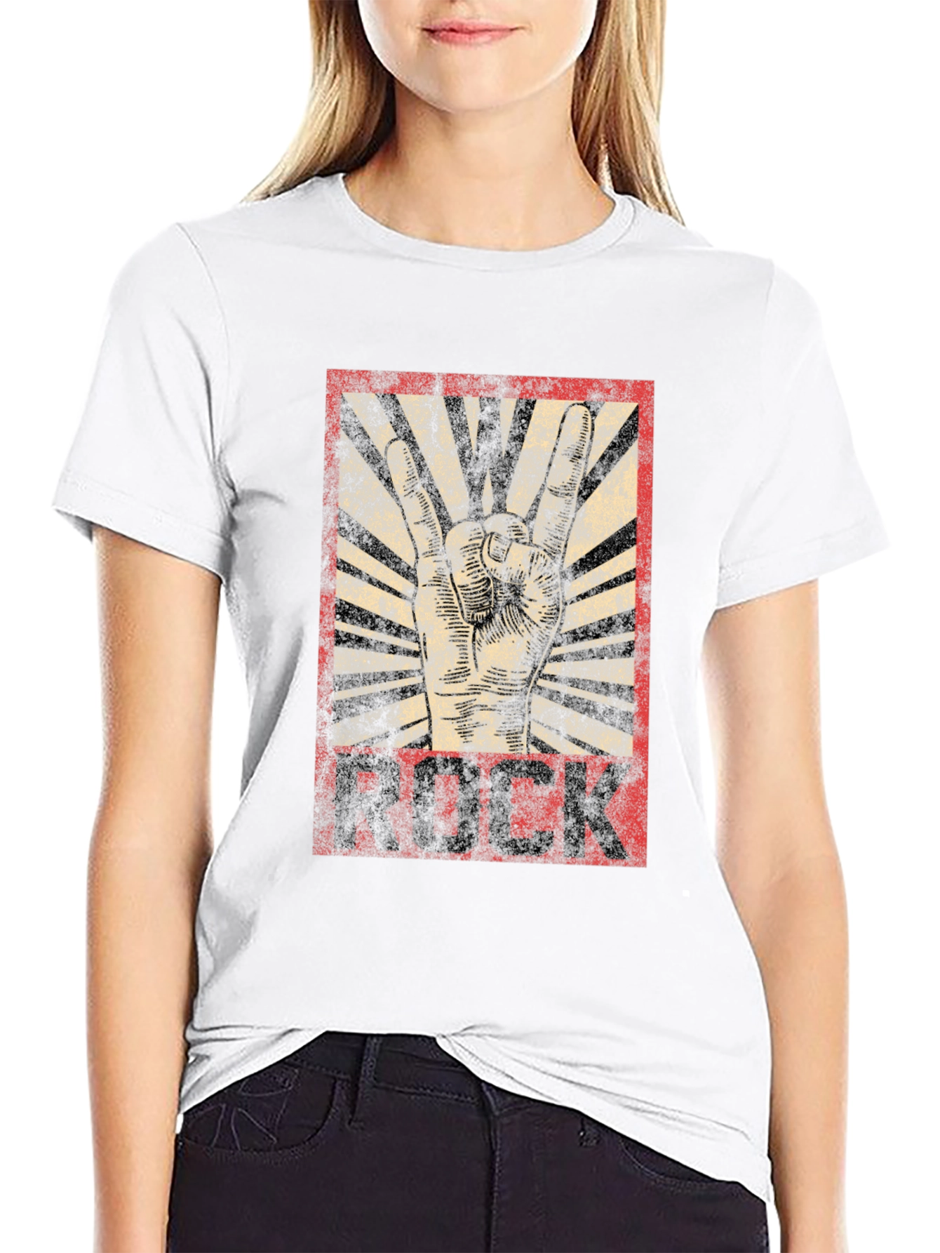 Rock Music Graphic T-Shirt - Black Cotton Tee