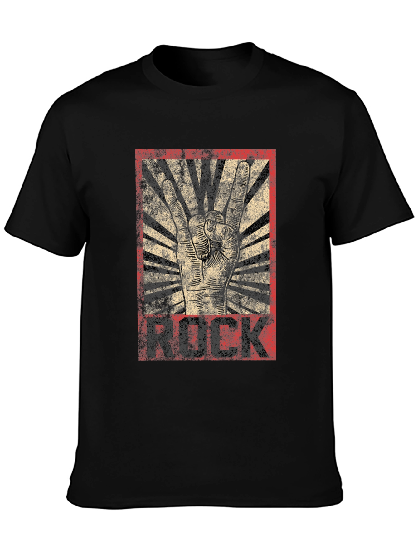 Rock Music Graphic T-Shirt - Black Cotton Tee