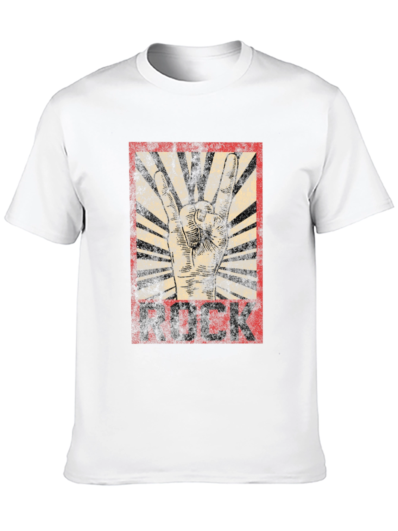 Rock Music Graphic T-Shirt - Black Cotton Tee