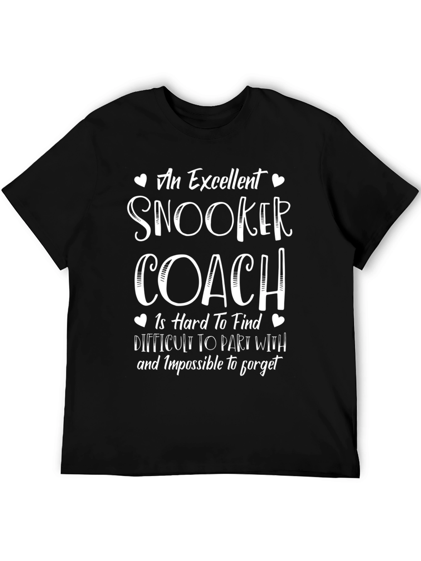 Snooker Coach T-Shirt - Excellent Hard to Find