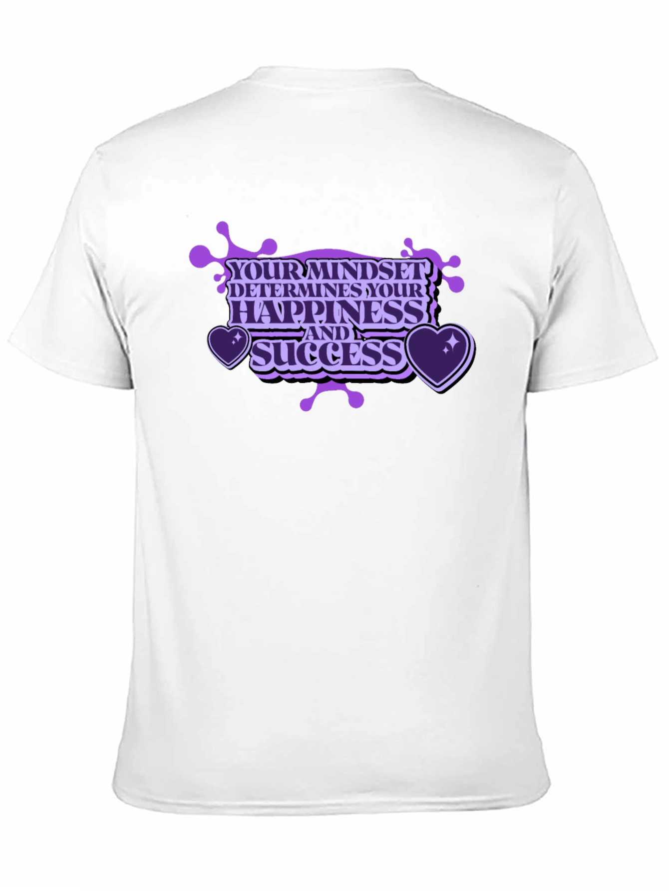 Mindset Happiness Success Black T-Shirt