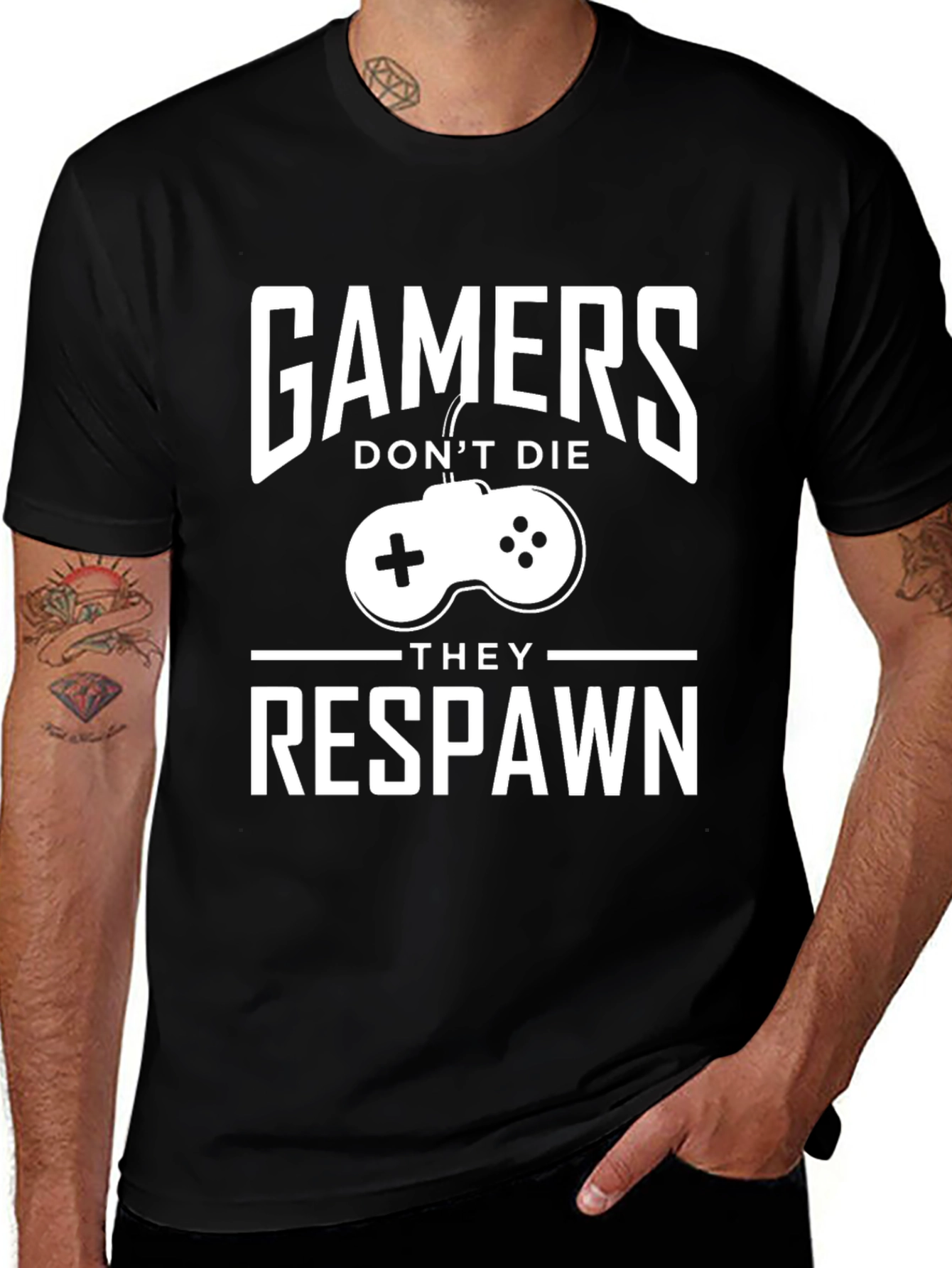 Gamers Dont Die They Respawn T-Shirt