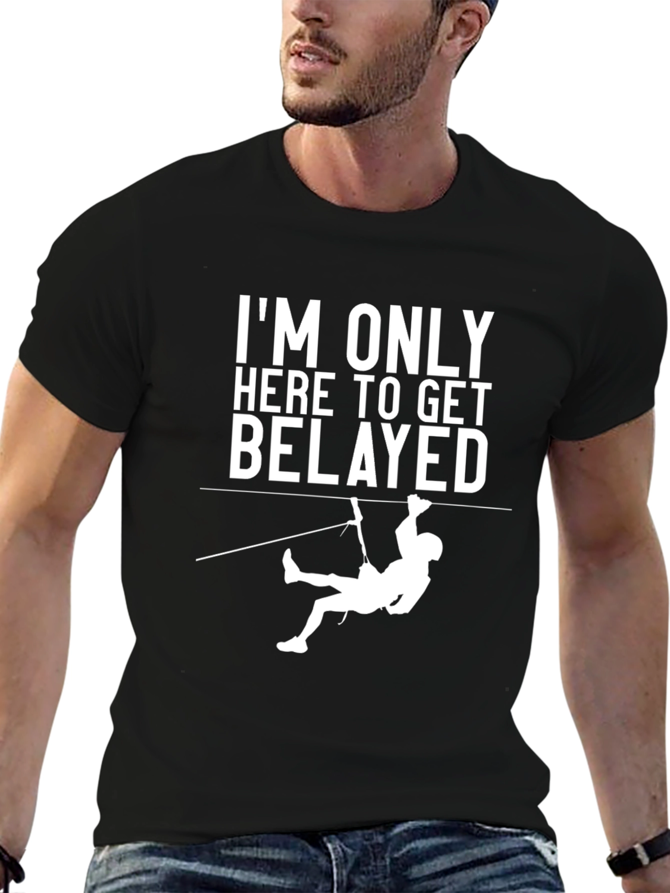 Rock Climbing Belay T-Shirt - Get Belayed