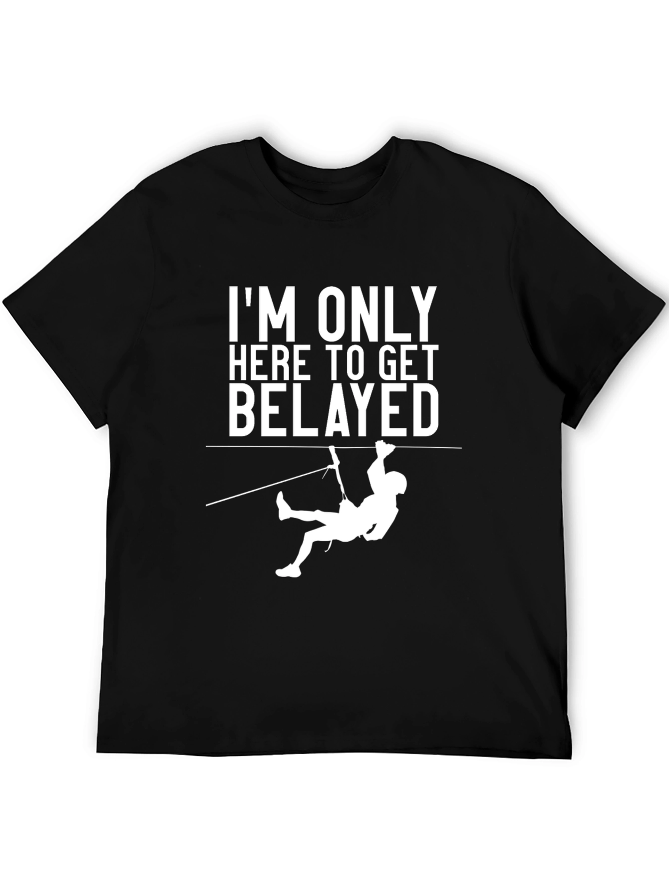 Rock Climbing Belay T-Shirt - Get Belayed