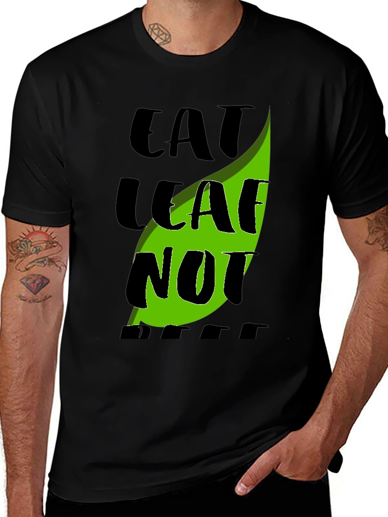 Eat Leaf Not Beef Graphic Tee