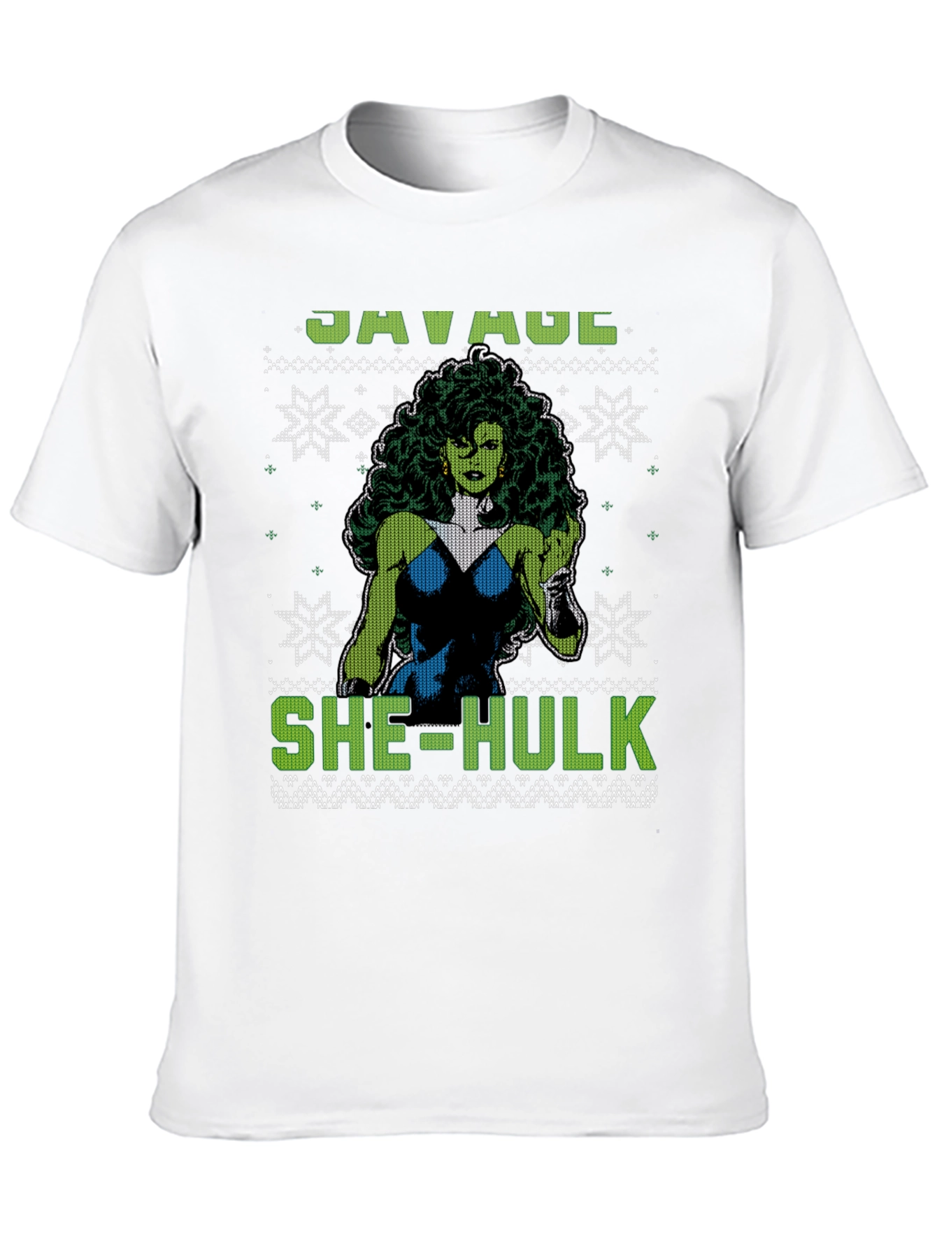 Savage She-Hulk Ugly Christmas Sweater T-Shirt