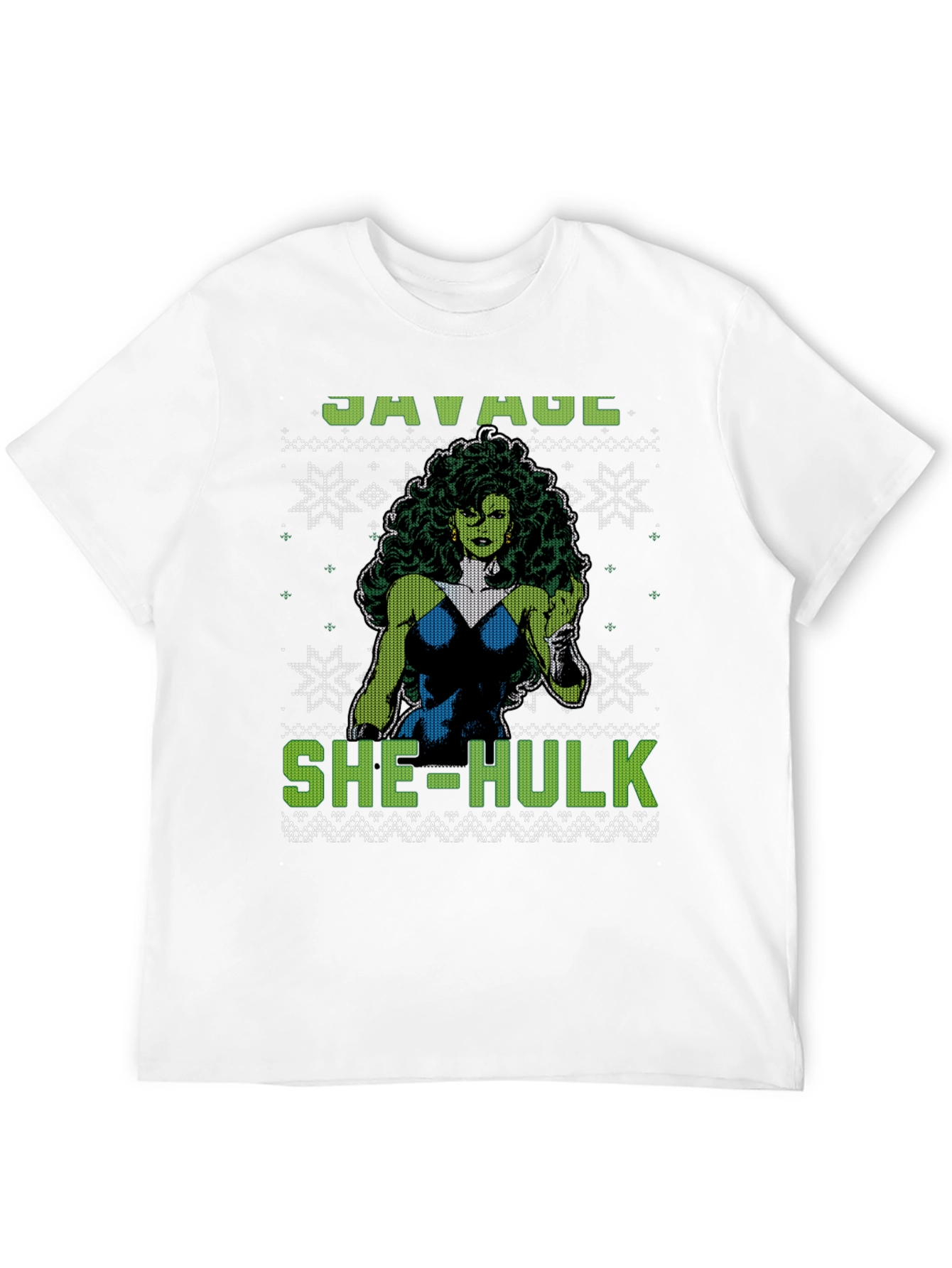 Savage She-Hulk Ugly Christmas Sweater T-Shirt
