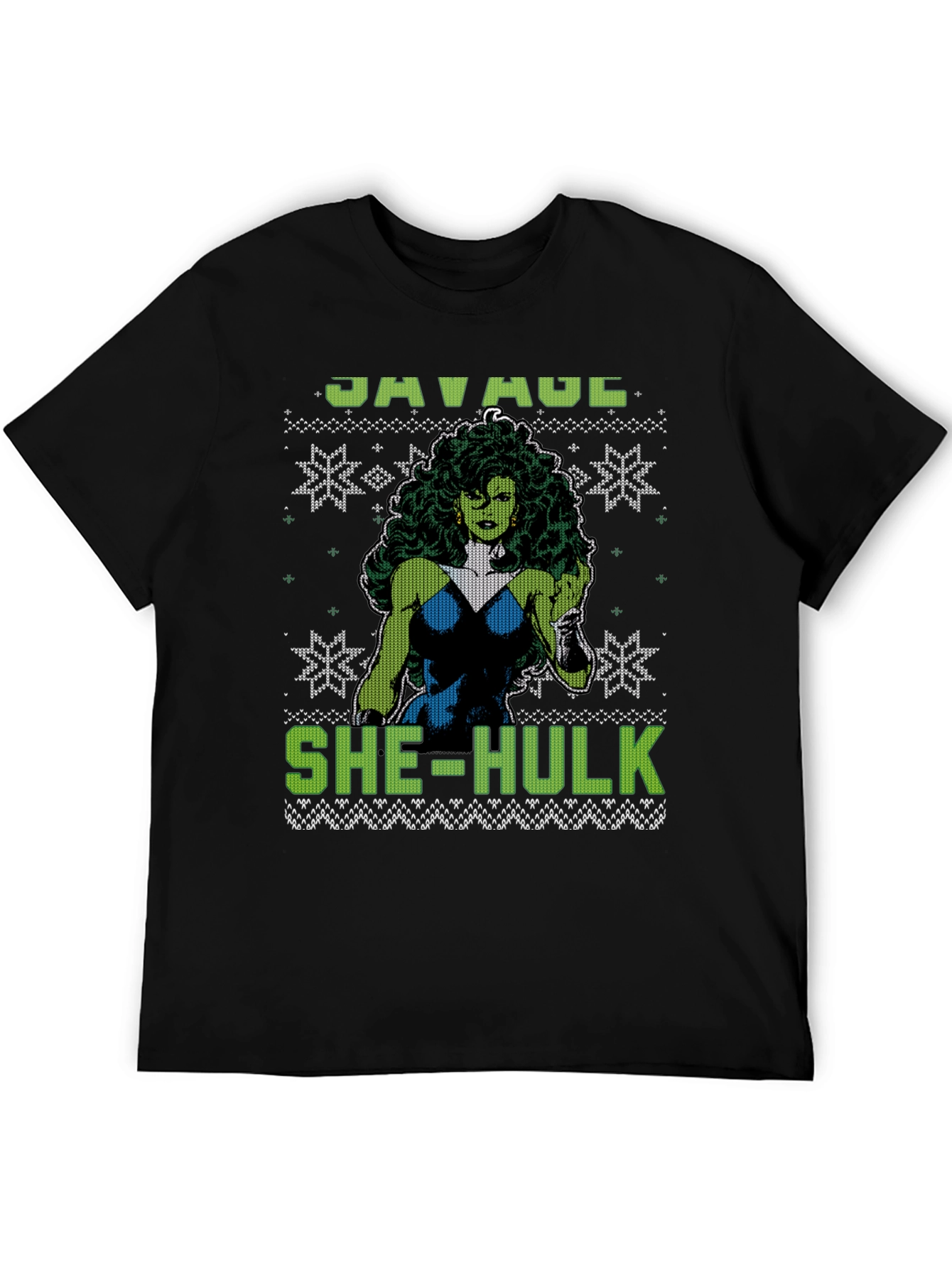 Savage She-Hulk Ugly Christmas Sweater T-Shirt