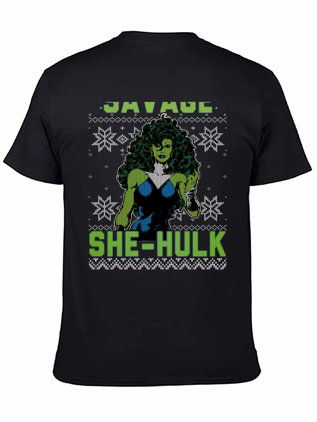 Savage She-Hulk Ugly Christmas Sweater T-Shirt