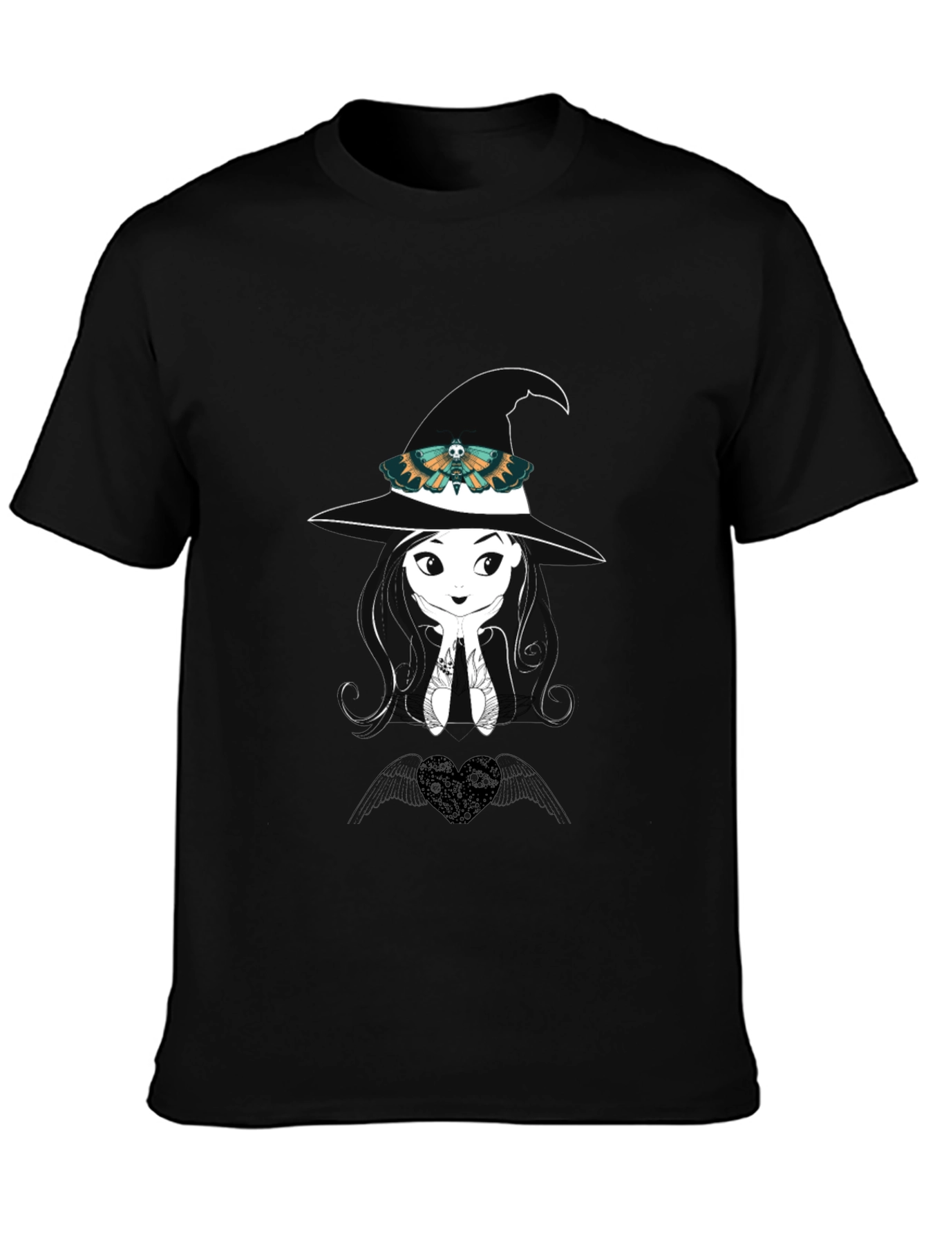 Witch Moth Graphic Tee - Black