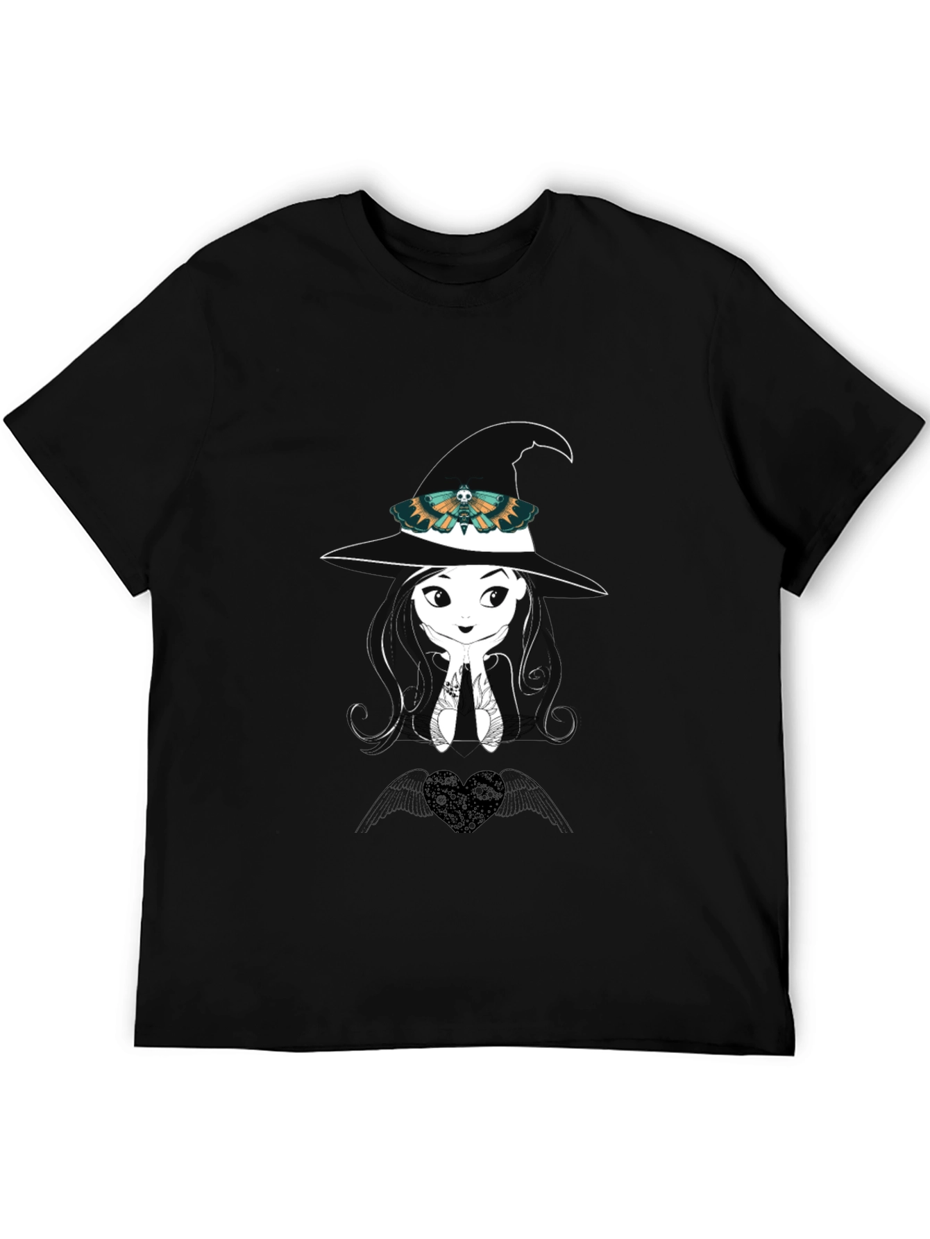 Witch Moth Graphic Tee - Black