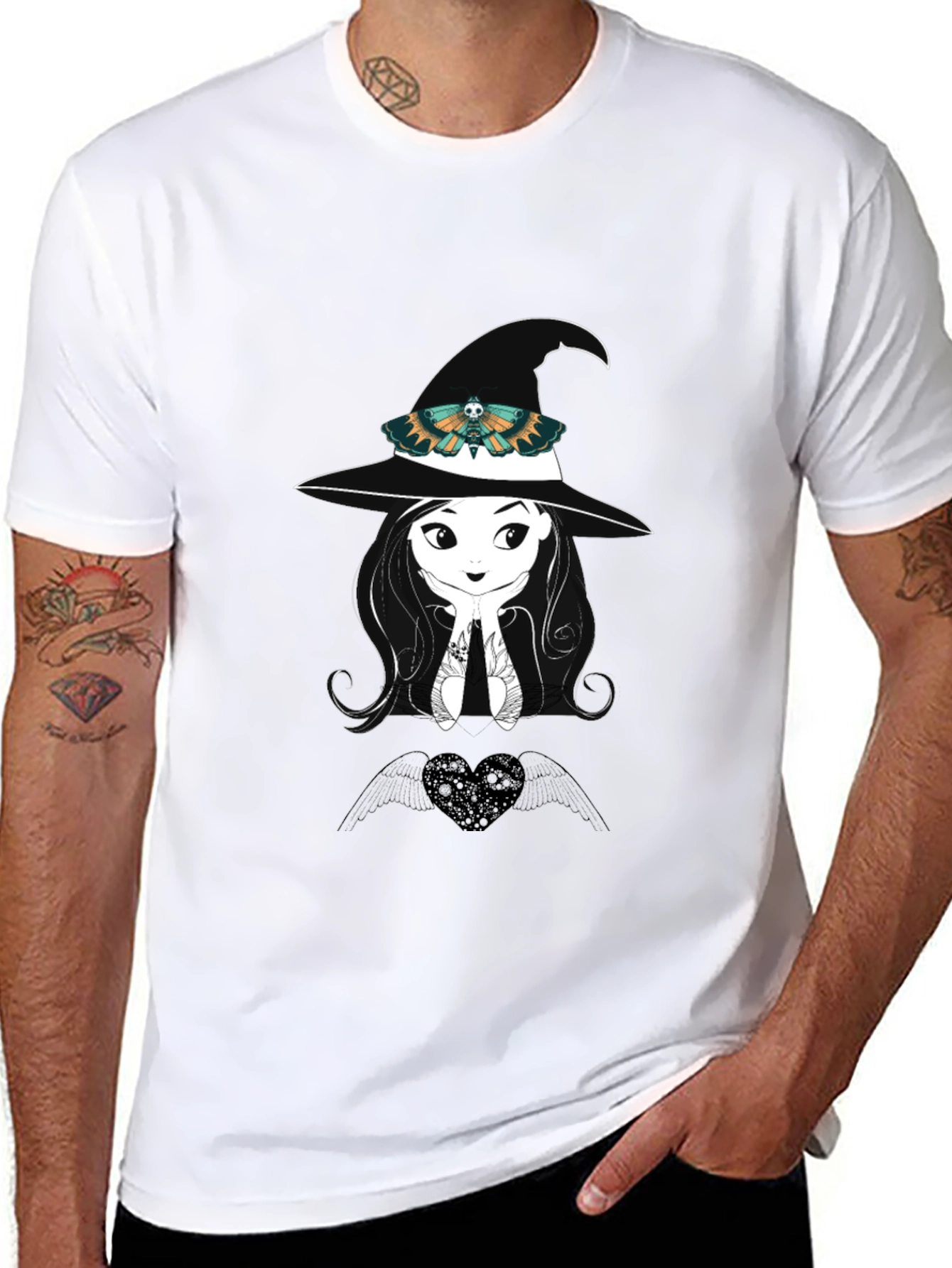 Witch Moth Graphic Tee - Black