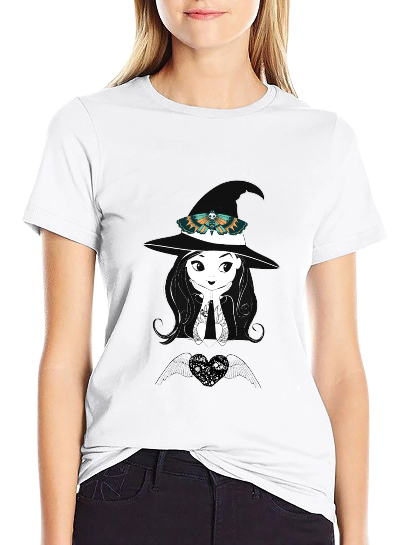 Witch Moth Graphic Tee - Black