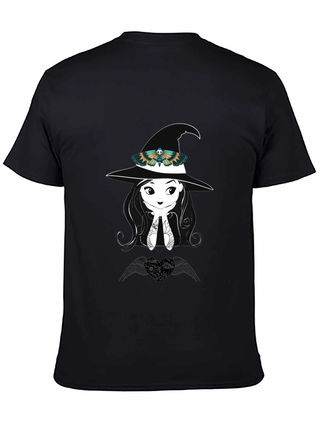Witch Moth Graphic Tee - Black