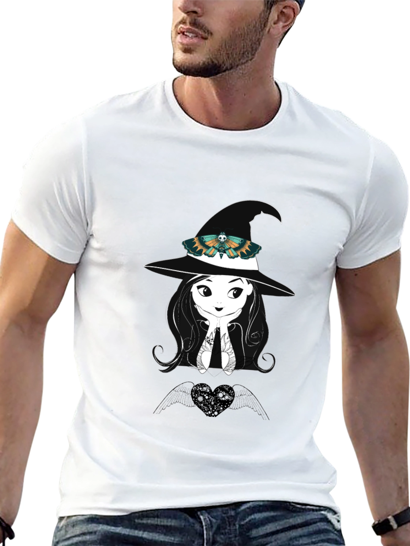 Witch Moth Graphic Tee - Black
