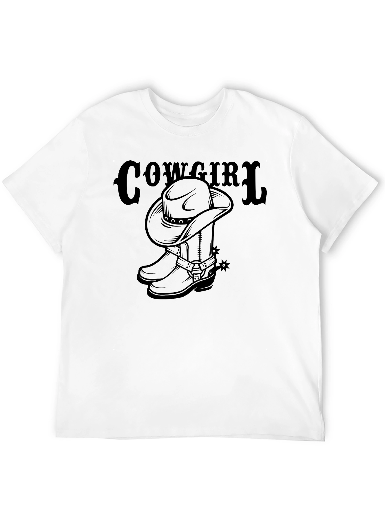 Cowgirl Hat & Boots Graphic T-Shirt