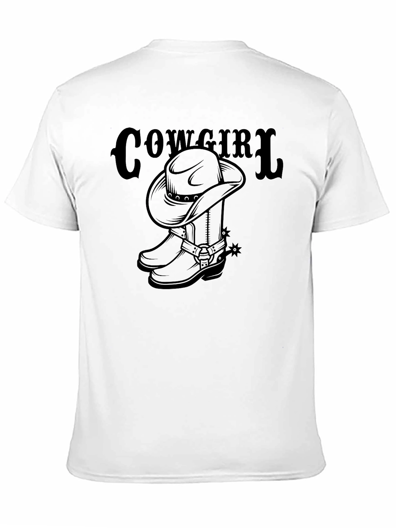 Cowgirl Hat & Boots Graphic T-Shirt