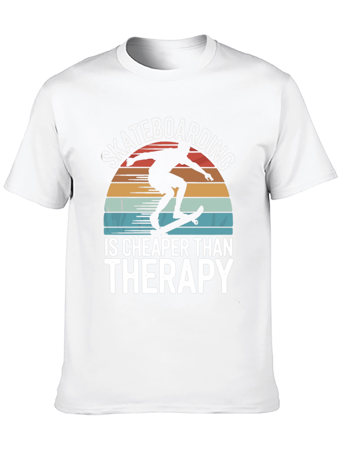 Skateboarding is Cheaper Than Therapy Graphic Tee