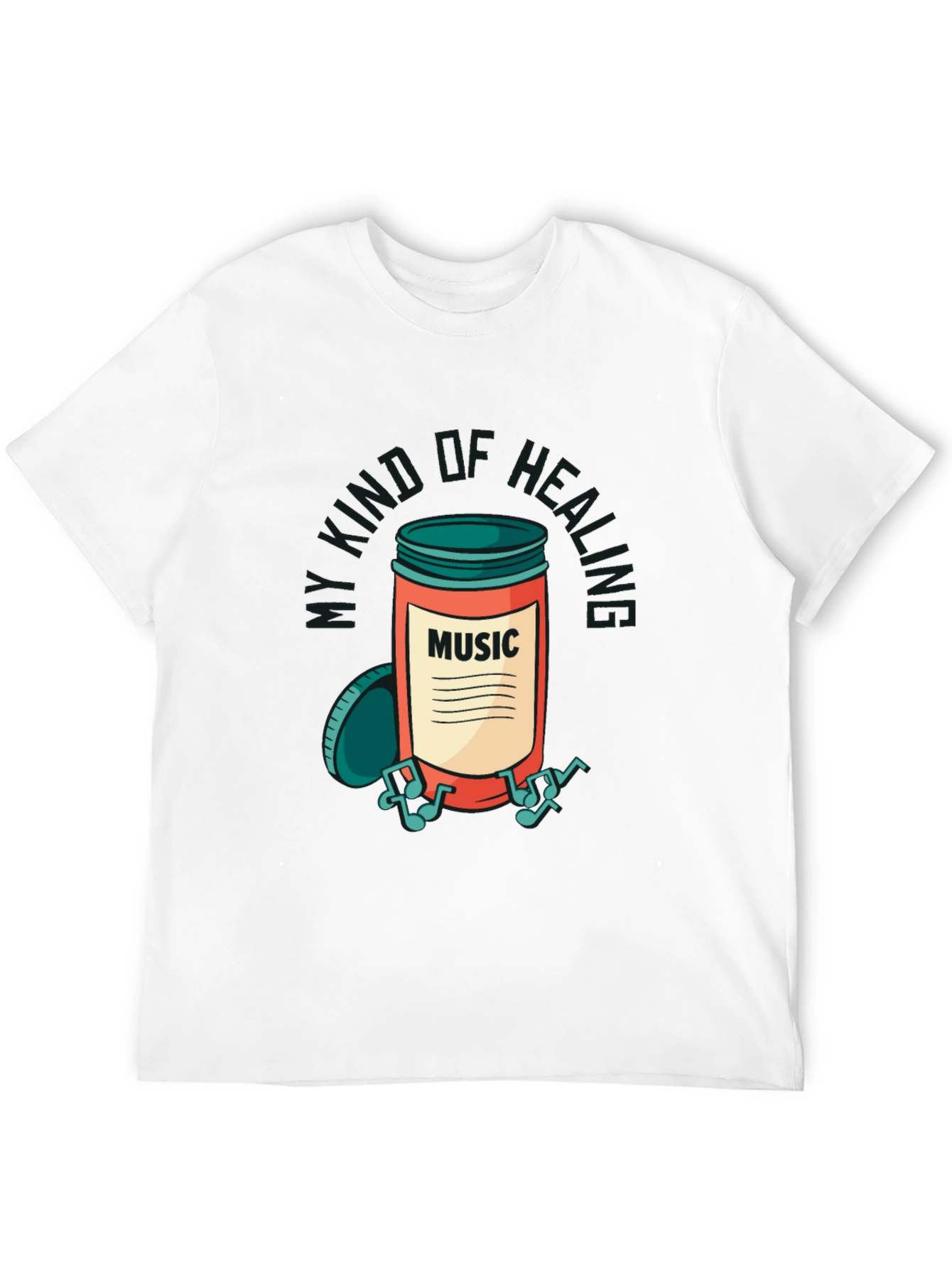 Music Jar Graphic Tee - Healing Vibes