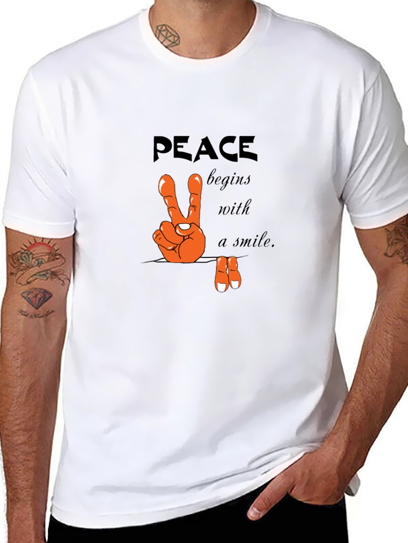 Peace Begins With A Smile T-Shirt