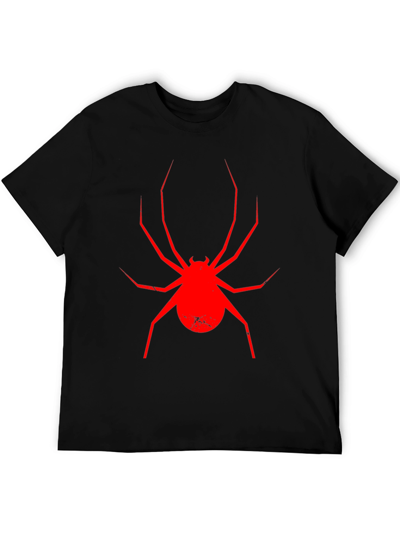 Red Spider Graphic Black T-Shirt