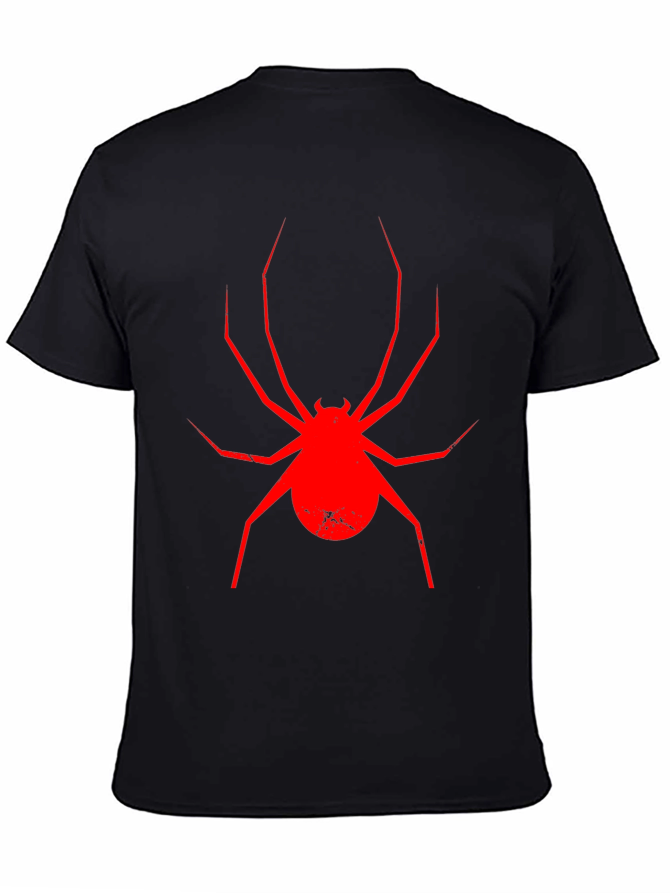 Red Spider Graphic Black T-Shirt