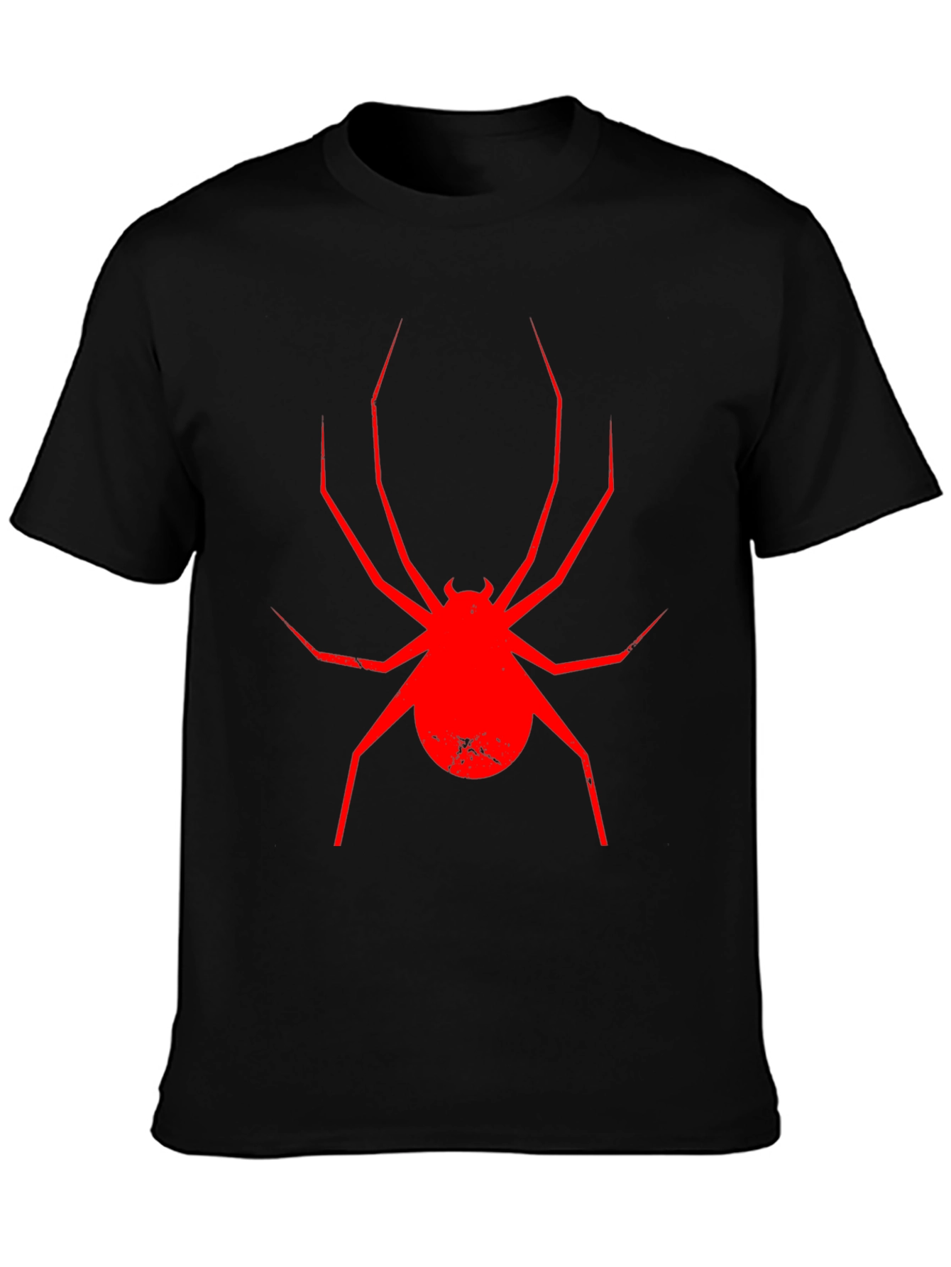 Red Spider Graphic Black T-Shirt